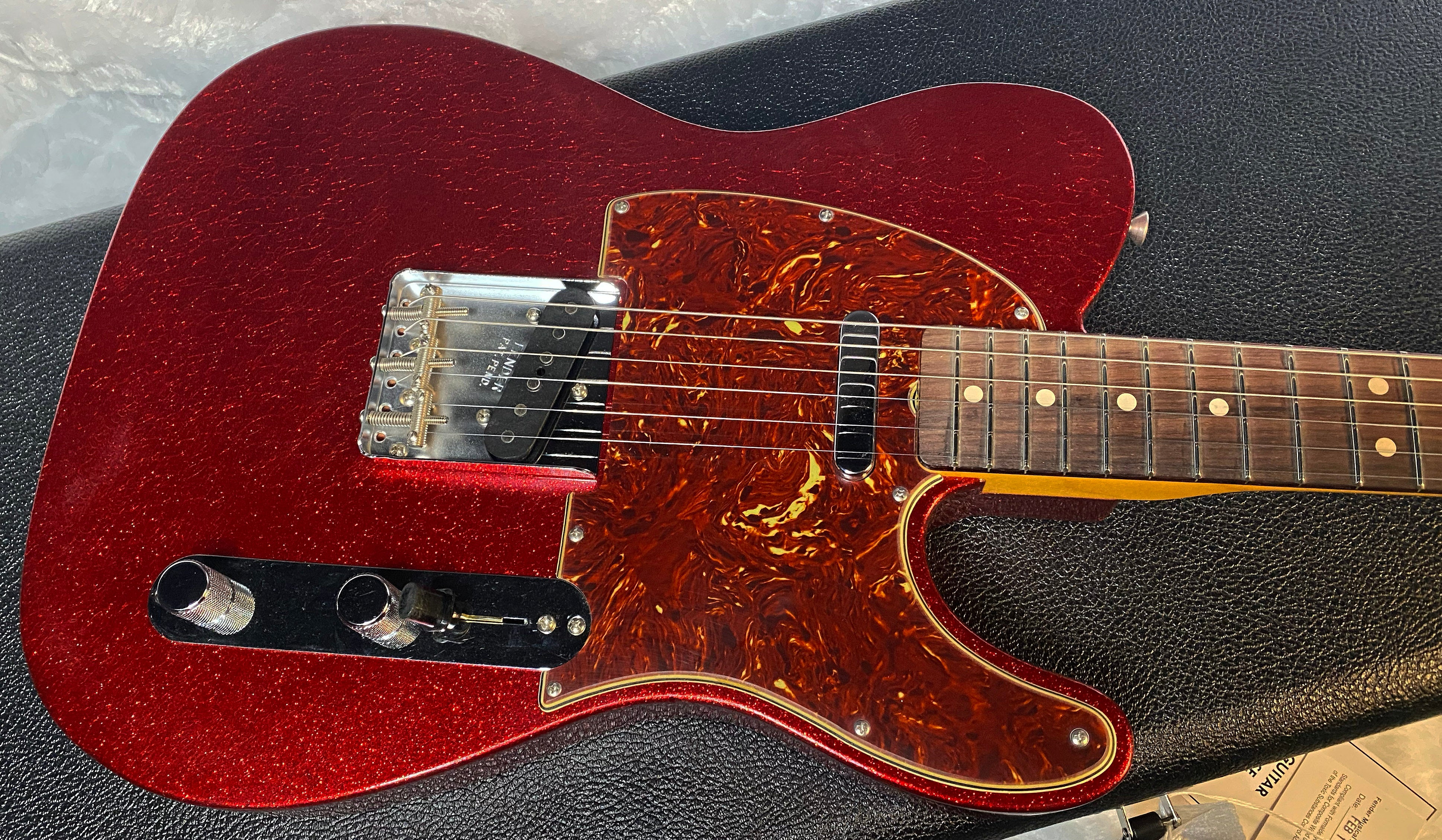 NEW! Fender Custom Shop Telecaster 1963 Reissue - Journeyman Relic - Red Sparkle Matching Peg Head - Handwound Pick Ups - Authorized Dealer - 7.3lbs - G05149