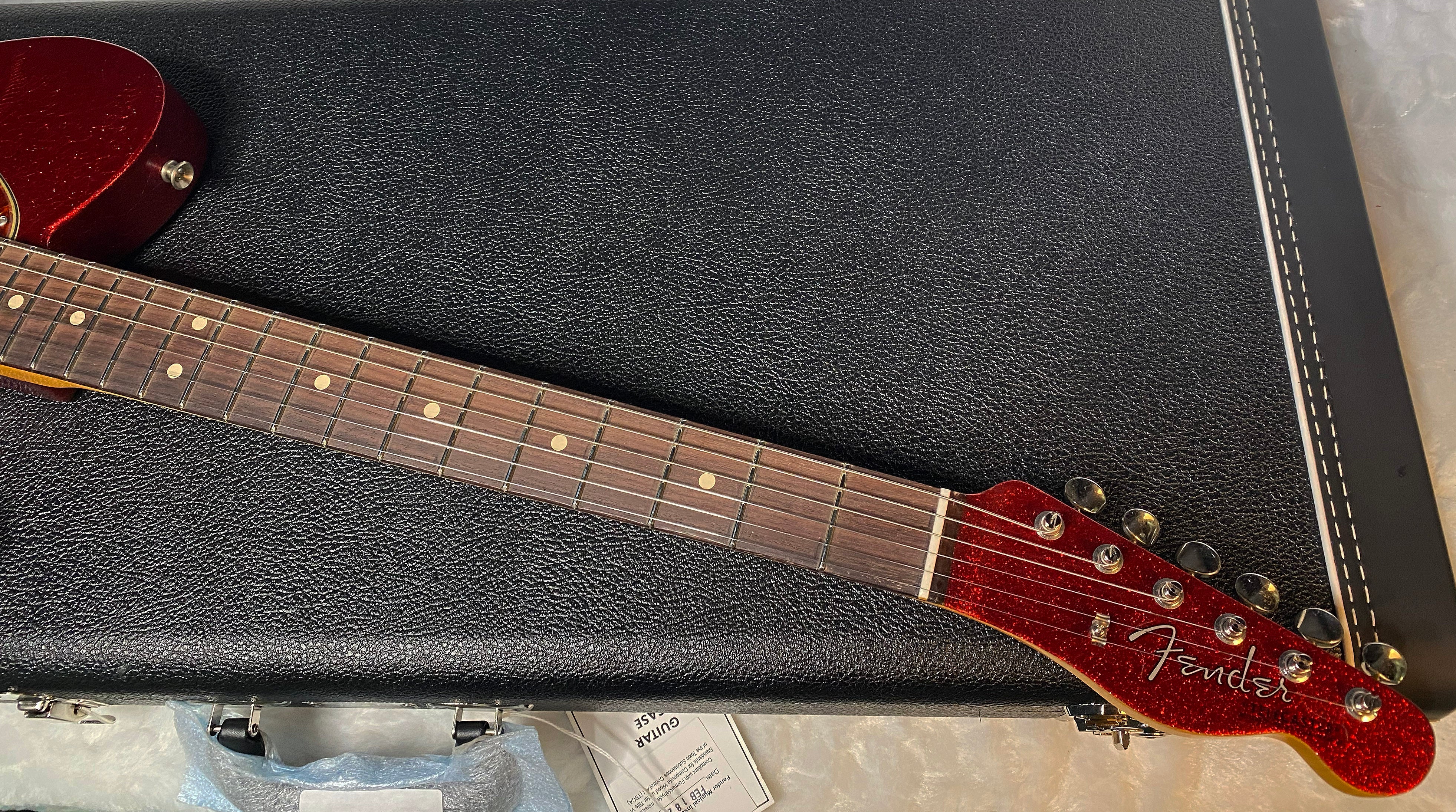 NEW! Fender Custom Shop Telecaster 1963 Reissue - Journeyman Relic - Red Sparkle Matching Peg Head - Handwound Pick Ups - Authorized Dealer - 7.3lbs - G05149