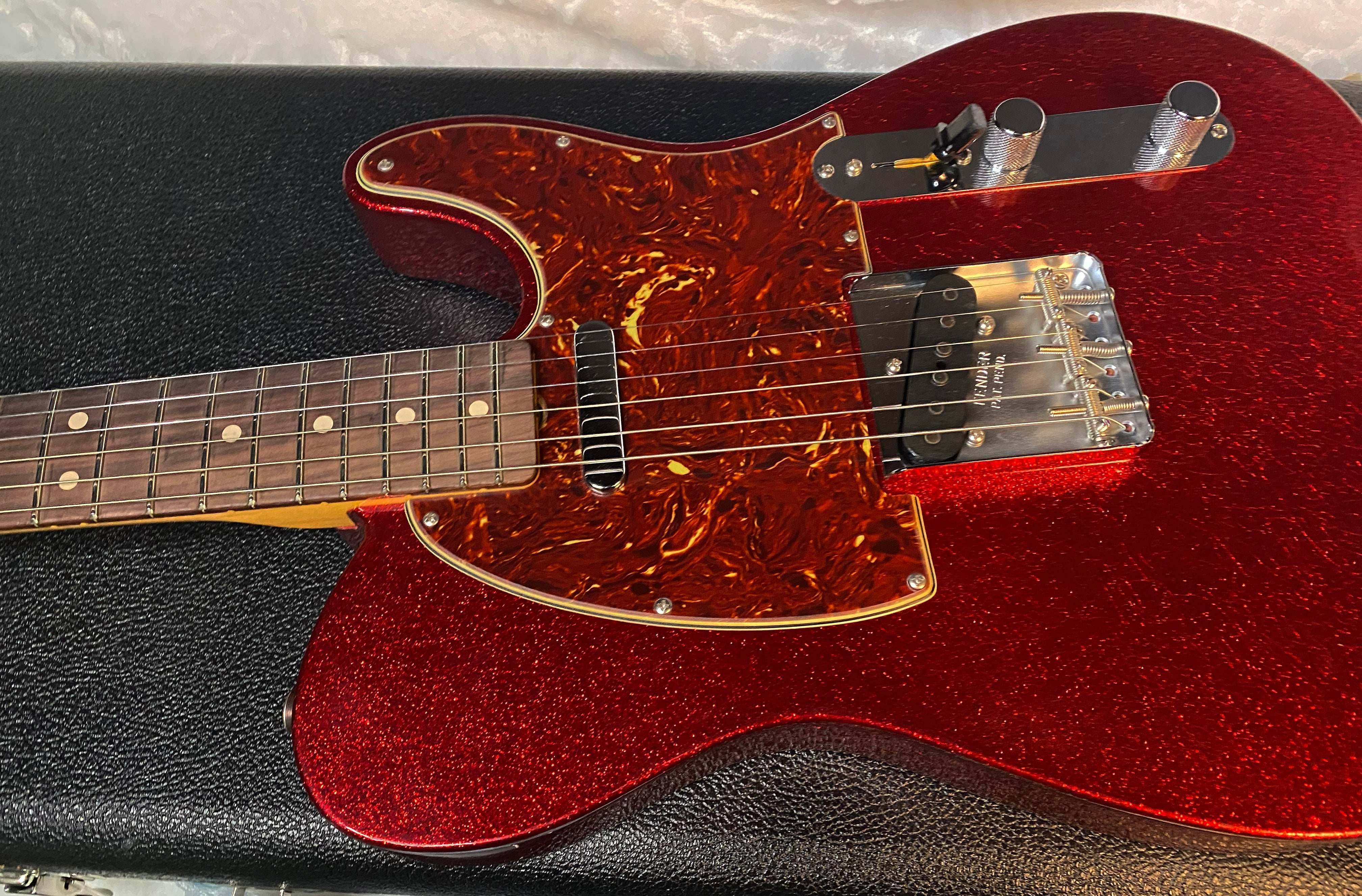 NEW! Fender Custom Shop Telecaster 1963 Reissue - Journeyman Relic - Red Sparkle Matching Peg Head - Handwound Pick Ups - Authorized Dealer - 7.3lbs - G05149