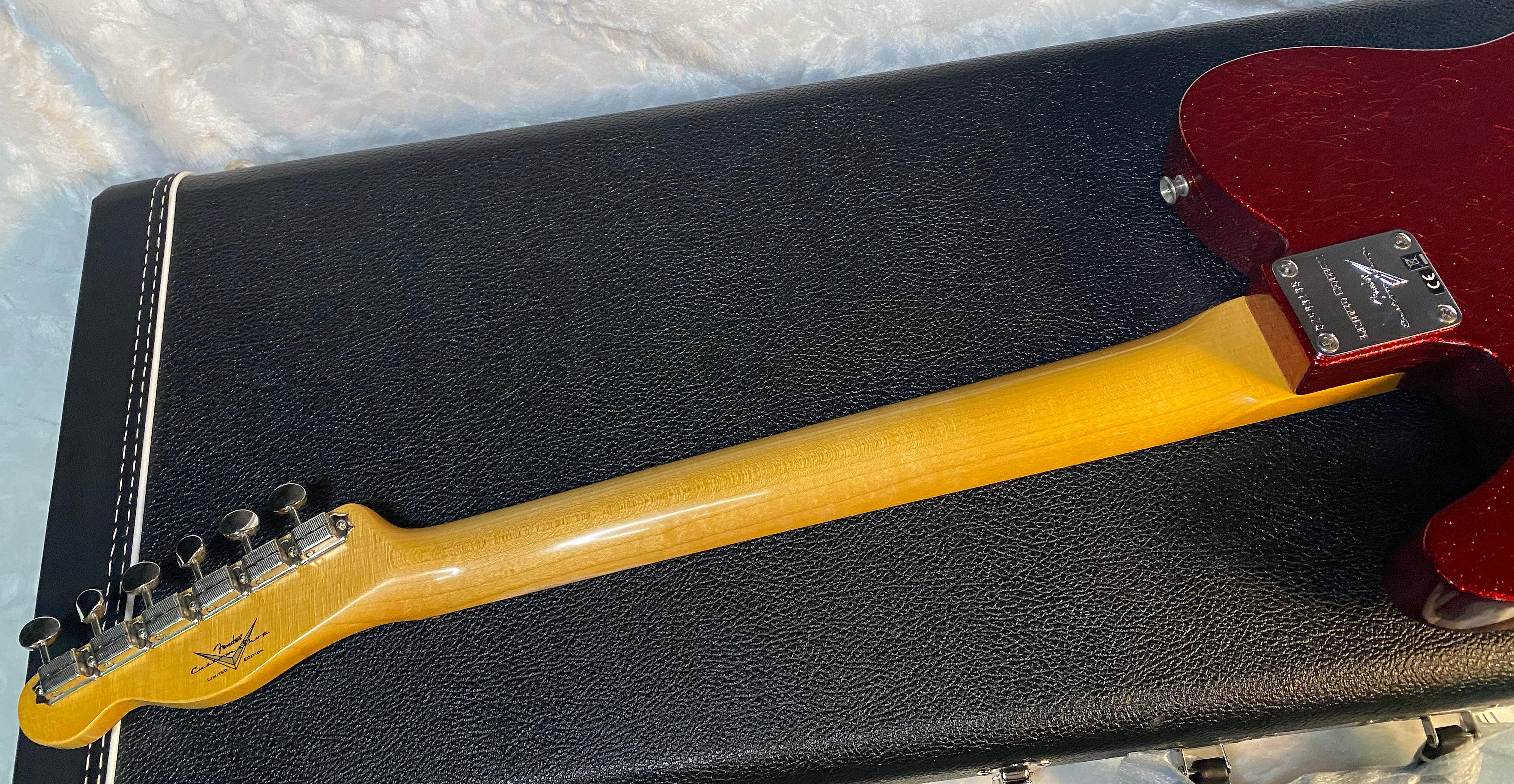 NEW! Fender Custom Shop Telecaster 1963 Reissue - Journeyman Relic - Red Sparkle Matching Peg Head - Handwound Pick Ups - Authorized Dealer - 7.3lbs - G05149