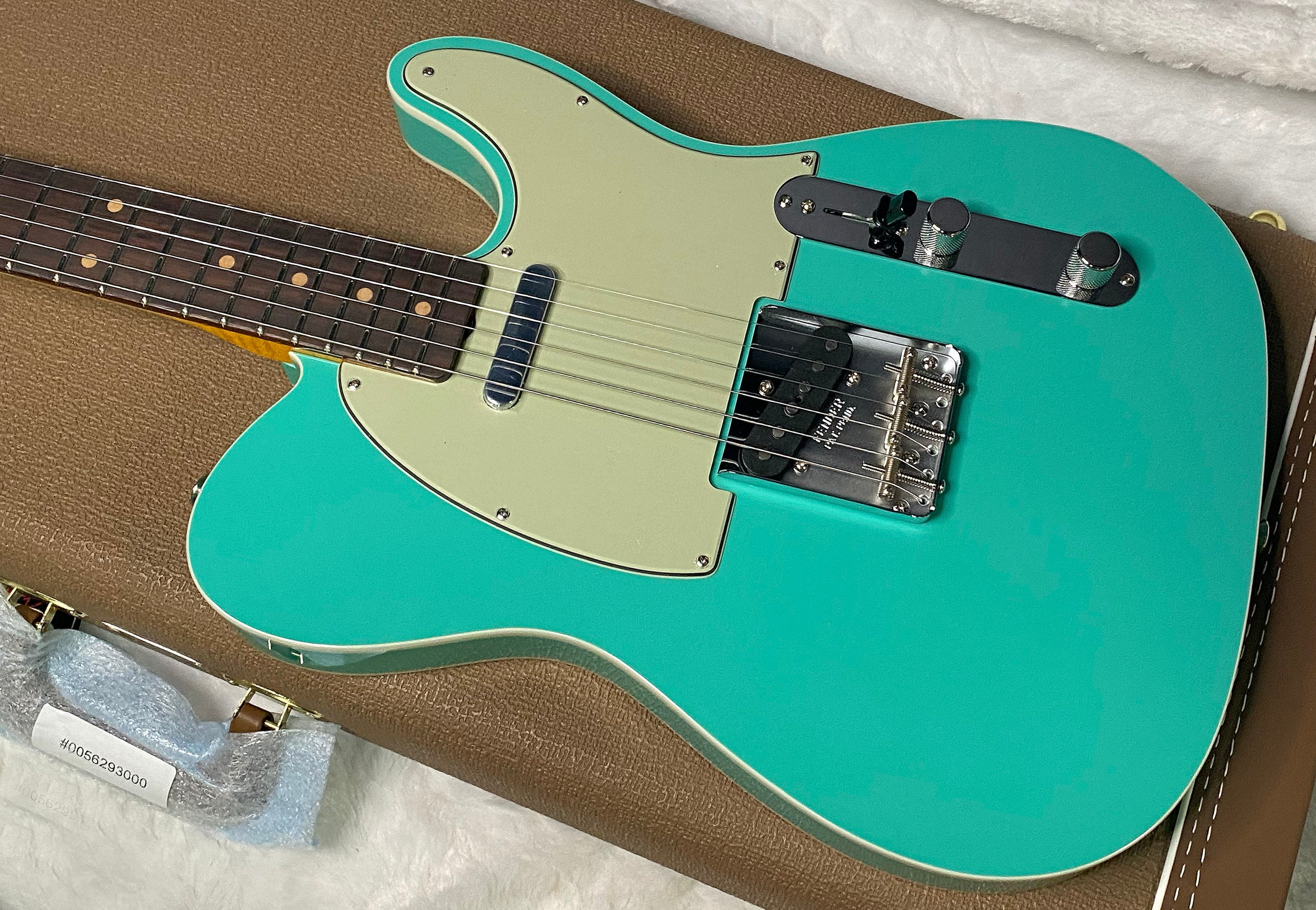 NEW! Fender Custom Shop Flamethrower Telecaster Custom - NOS - Modern Specs - Texas Special Pick-Ups - AAAA Flamed Neck -Seafoam Green - Authorized Dealer - 8lbs - G07232