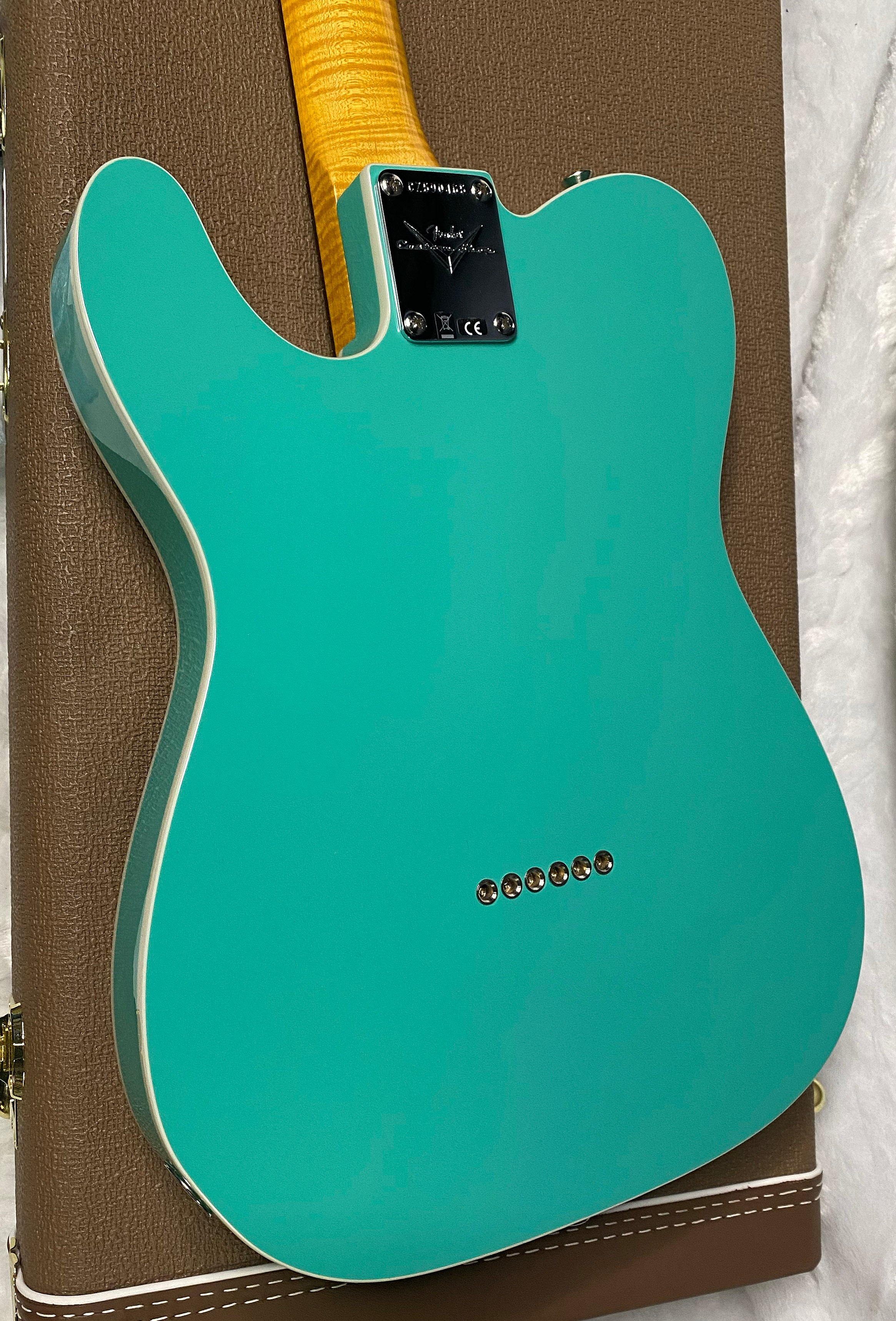 NEW! Fender Custom Shop Flamethrower Telecaster Custom - NOS - Modern Specs - Texas Special Pick-Ups - AAAA Flamed Neck -Seafoam Green - Authorized Dealer - 8lbs - G07232