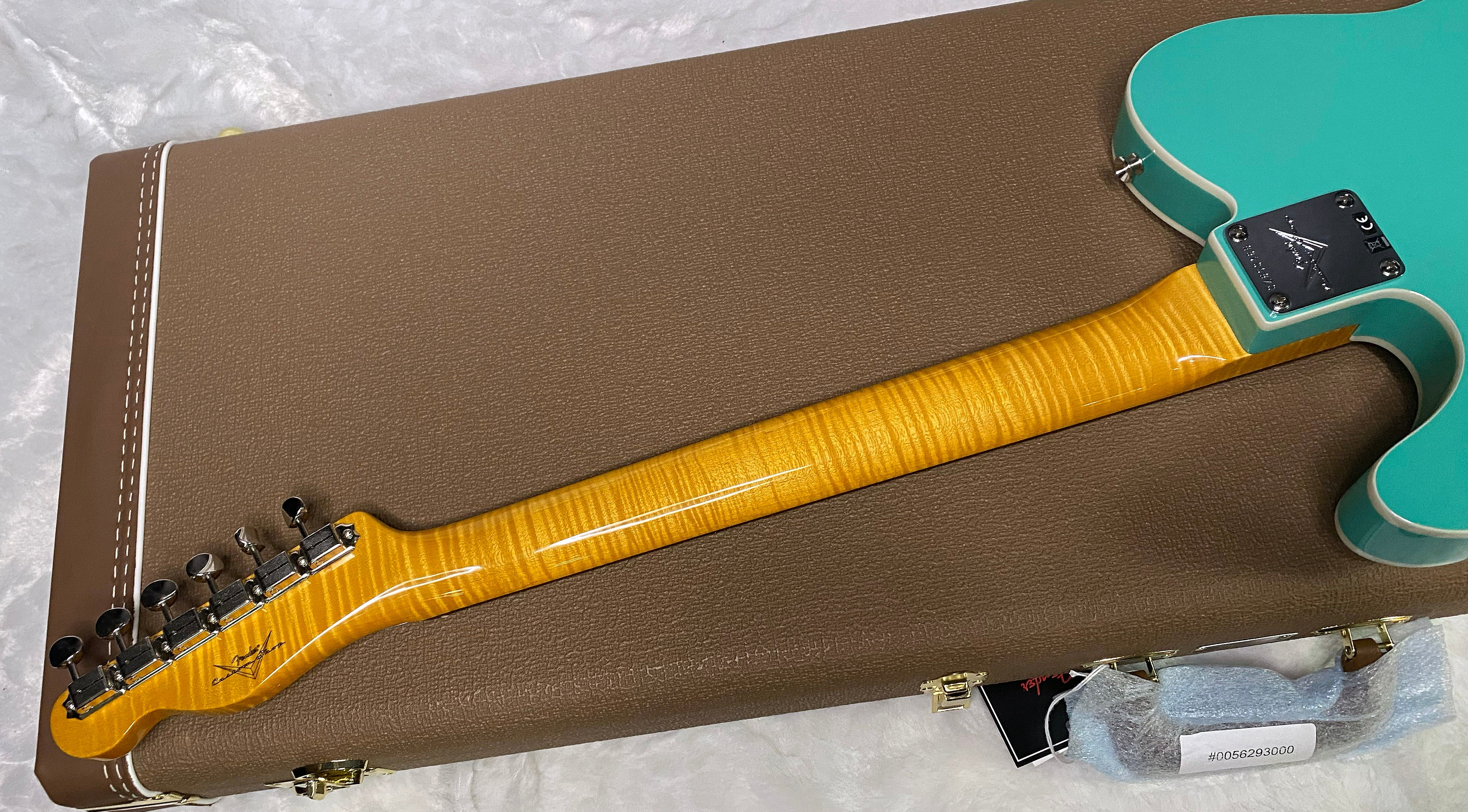 NEW! Fender Custom Shop Flamethrower Telecaster Custom - NOS - Modern Specs - Texas Special Pick-Ups - AAAA Flamed Neck -Seafoam Green - Authorized Dealer - 8lbs - G07232