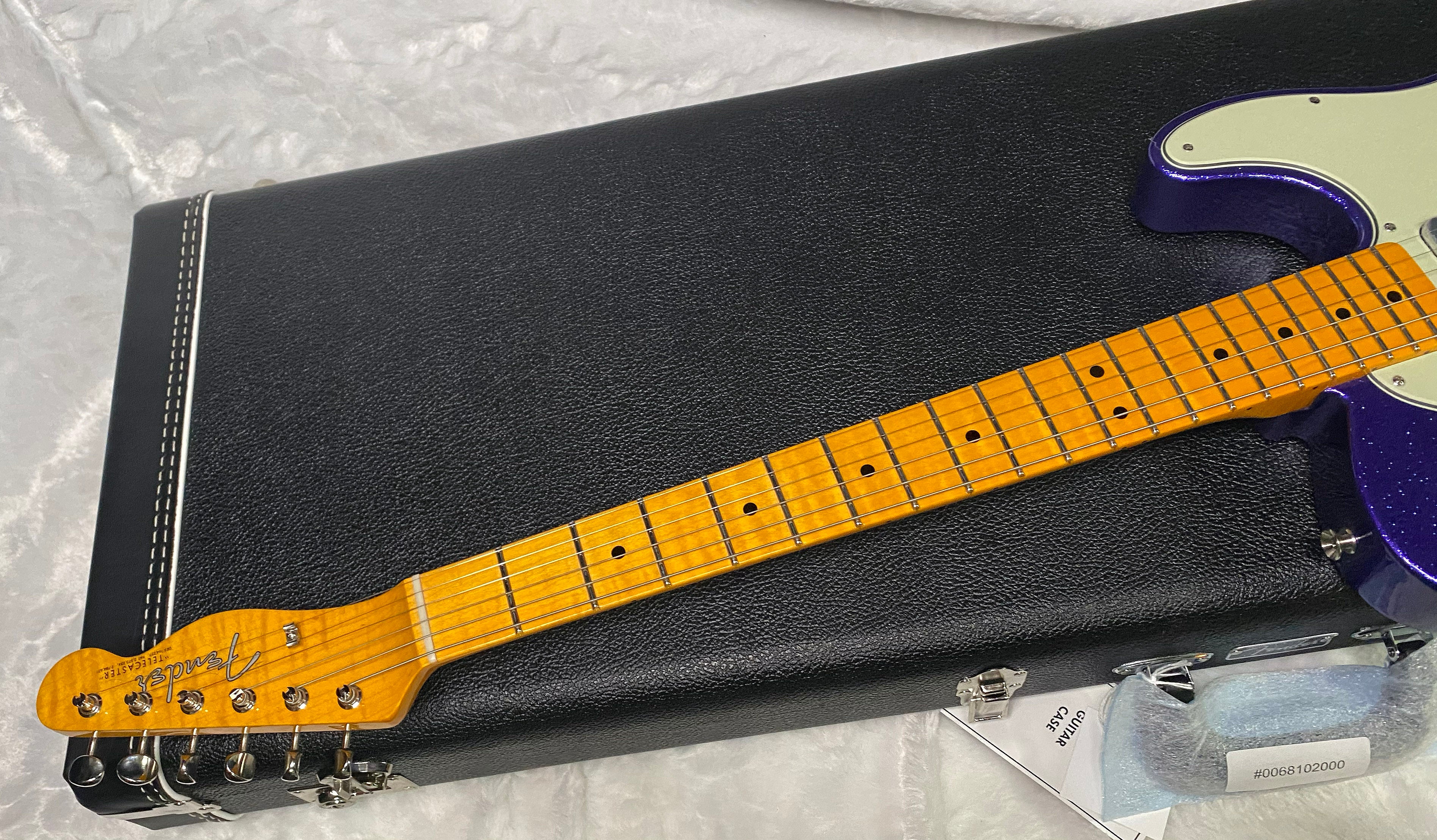 NEW! Fender Custom Shop Flamethrower Telecaster Custom - NOS - Modern Specs - Texas Special Pick-Ups - AAAA Flamed Neck - Purple Sparkle - Authorized Dealer - 7.8lbs - G07233