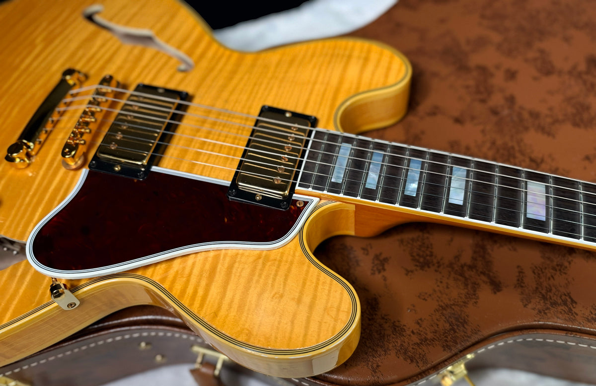 NEW! Gibson Custom 1960 ES-355 Reissue - Antique Blonde, Light Aged- Authorized Dealer - In-Stock! 8.5lbs - G07976
