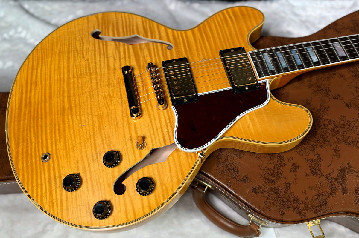 NEW! Gibson Custom 1960 ES-355 Reissue - Antique Blonde, Light Aged- Authorized Dealer - In-Stock! 8.5lbs - G07976