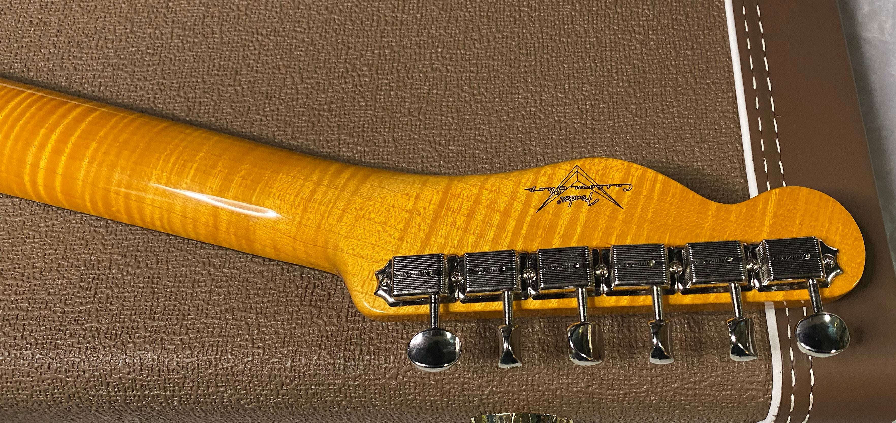 NEW! Fender Custom Shop Flamethrower Telecaster Custom - NOS - Modern Specs - Texas Special Pick-Ups - AAAA Flamed Neck -Sonic Blue - Authorized Dealer - 7.9lbs - G07231