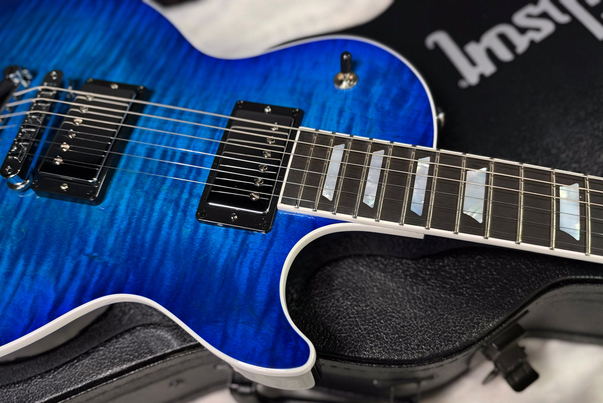 NEW ! Gibson Les Paul Modern Figured - Cobalt Burst - Beautiful Flame Top! Authorized Dealer - Only 8.2lbs - G08018