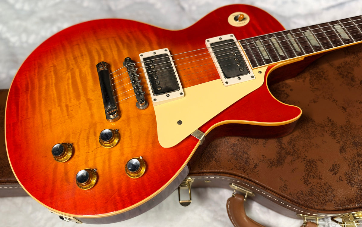 NEW! Gibson Custom 1960 Les Paul Standard Reissue VOS - Tangerine Burst - Only 8.35 lbs - Super Wide Monster Quilt / Flame Top - Authorized Dealer - G07934