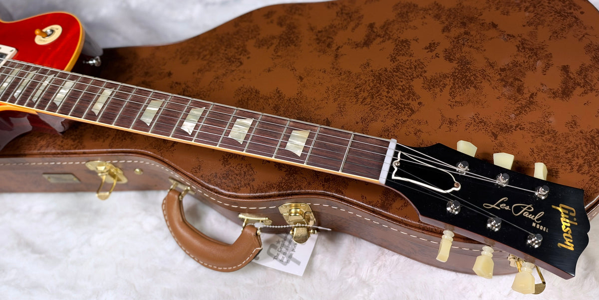 NEW! Gibson Custom 1960 Les Paul Standard Reissue VOS - Tangerine Burst - Only 8.35 lbs - Super Wide Monster Quilt / Flame Top - Authorized Dealer - G07934