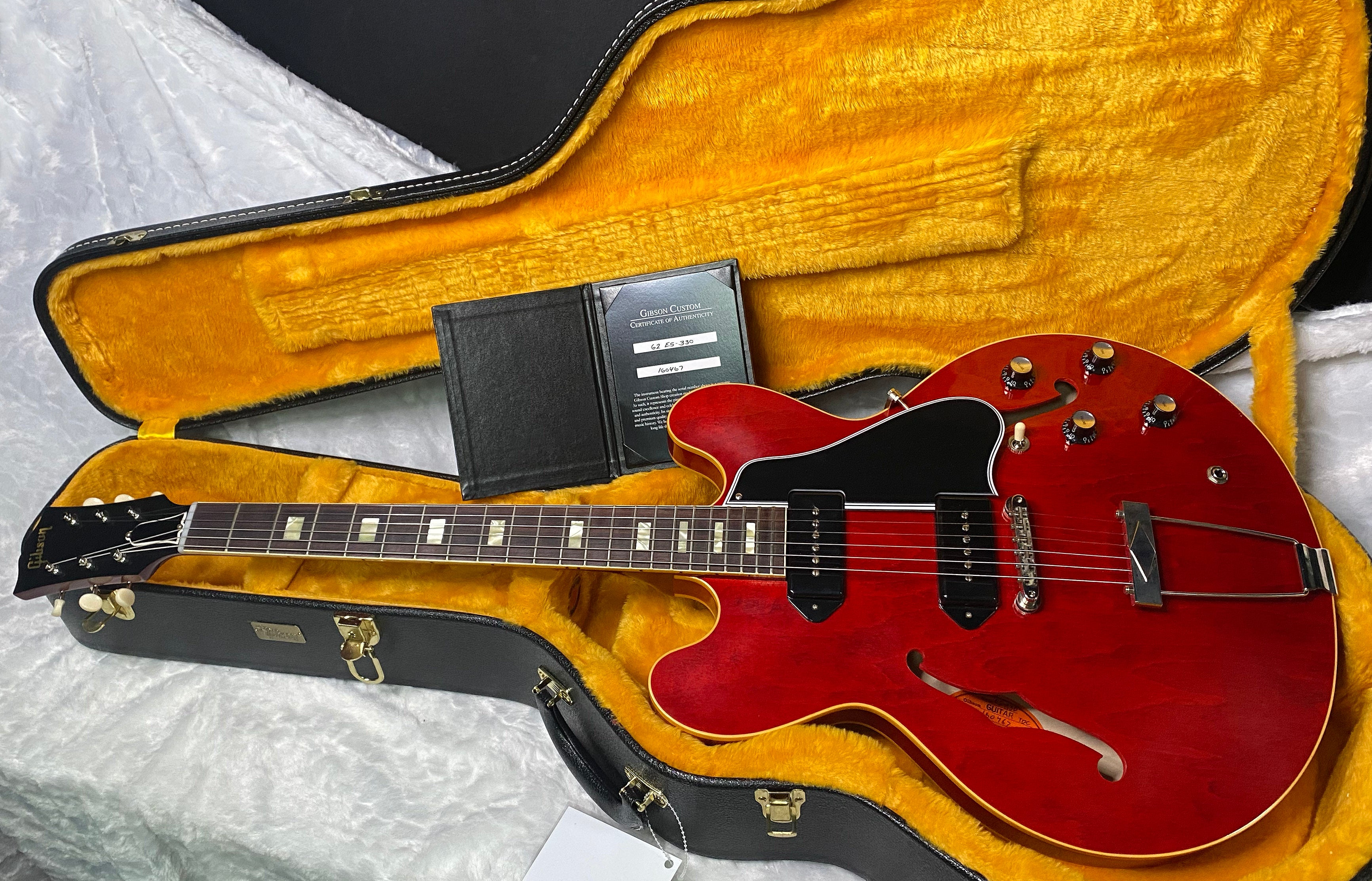 NEW! Gibson Custom Shop 1962 ES-330 Reissue Electric Guitar - '60s Cherry VOS - Authorized Dealer - Only 6.1lbs - In-Stock! G07237