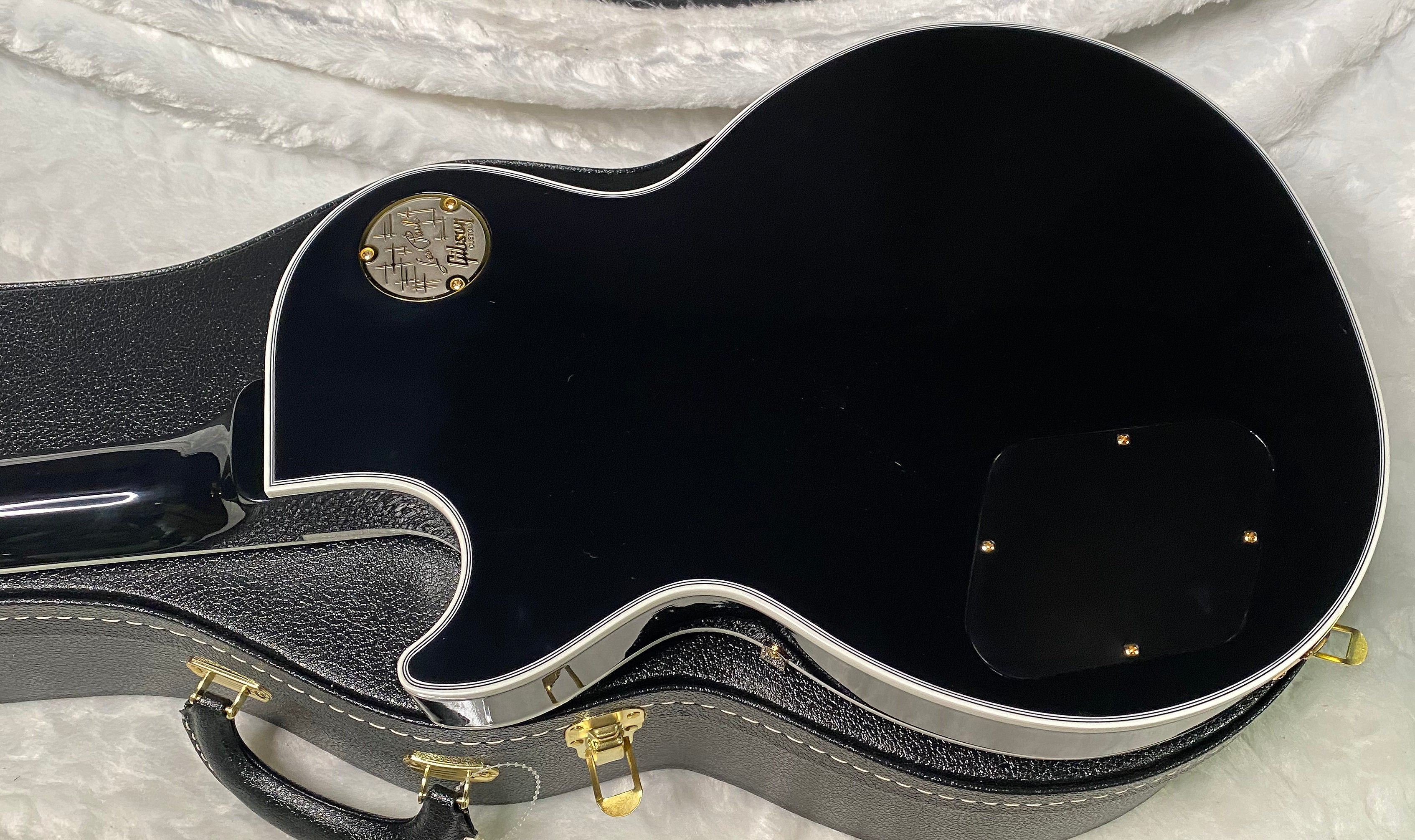 NEW! Gibson Custom Les Paul Custom Long Scale Electric Guitar - Ebony - Authorized Dealer - 10.6 lbs WOW - G07238