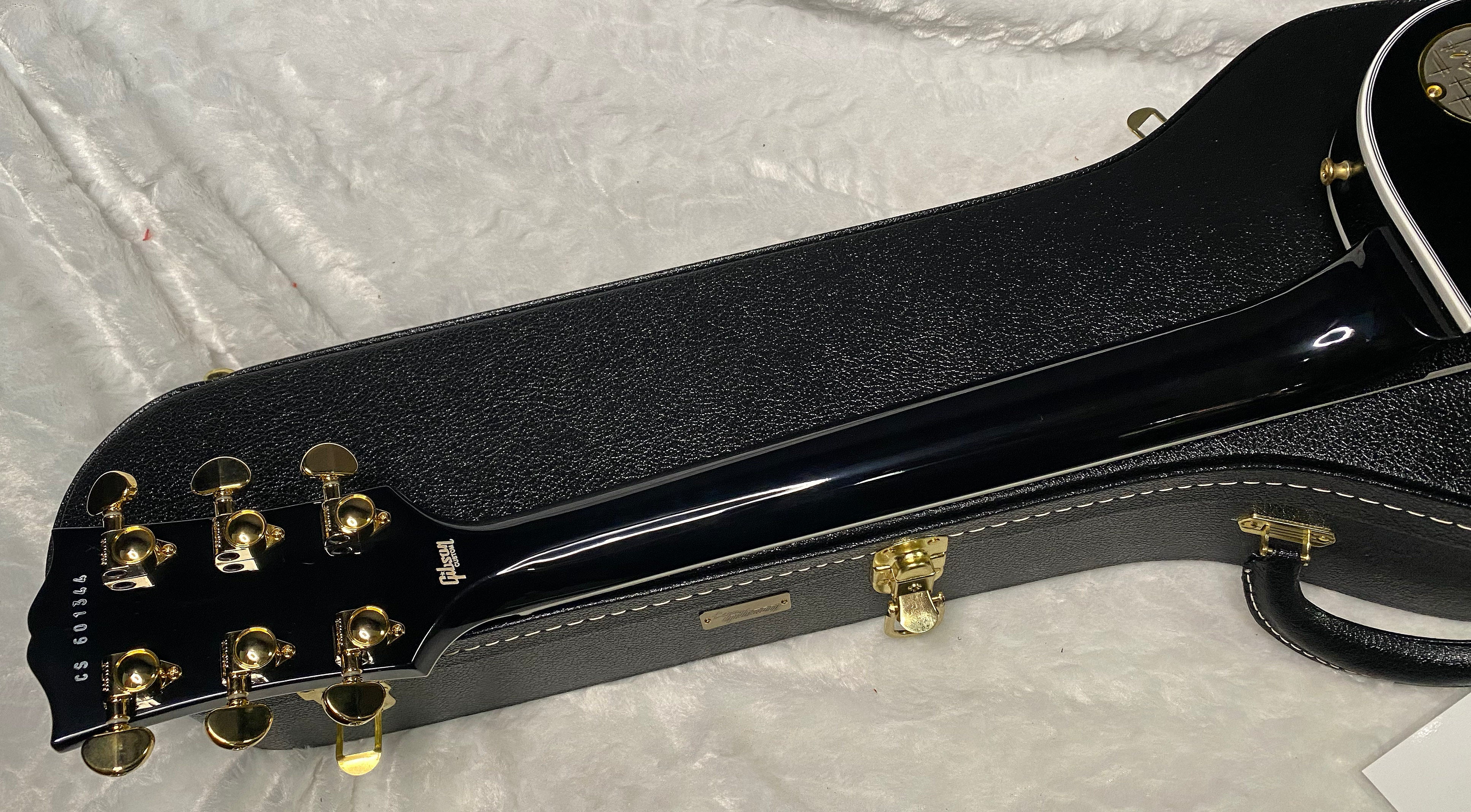 NEW! Gibson Custom Les Paul Custom Long Scale Electric Guitar - Ebony - Authorized Dealer - 10.6 lbs WOW - G07238