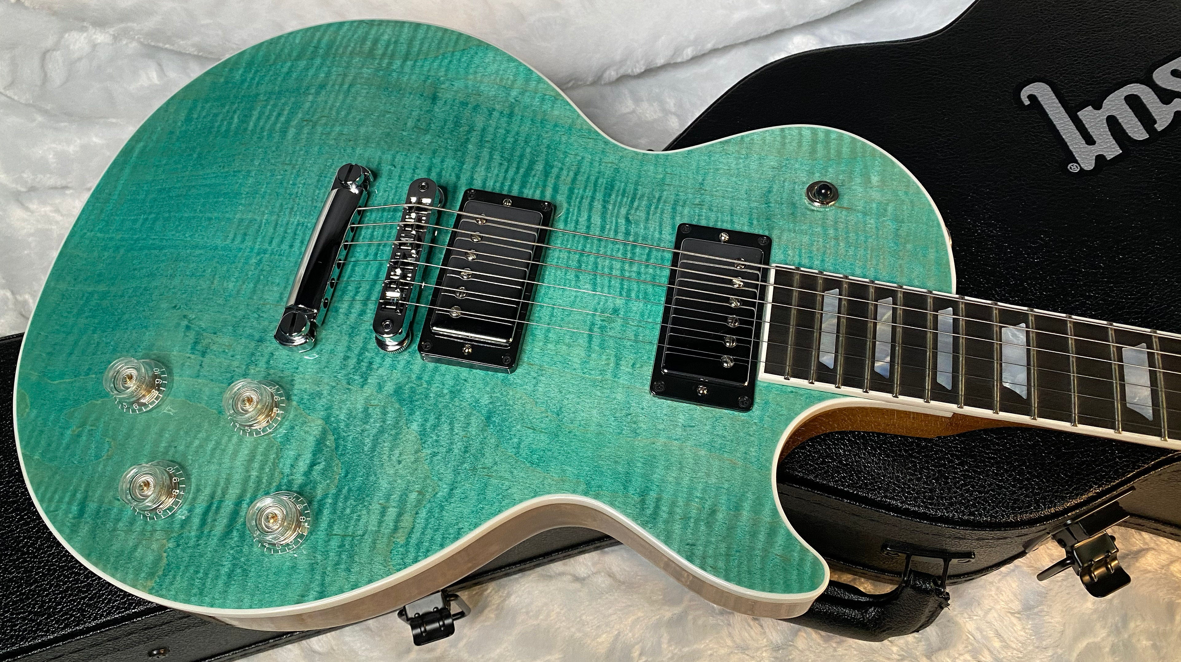 NEW! Gibson Les Paul Modern Figured - Seafoam Green - Authorized Dealer - Only 8lbs - G05823