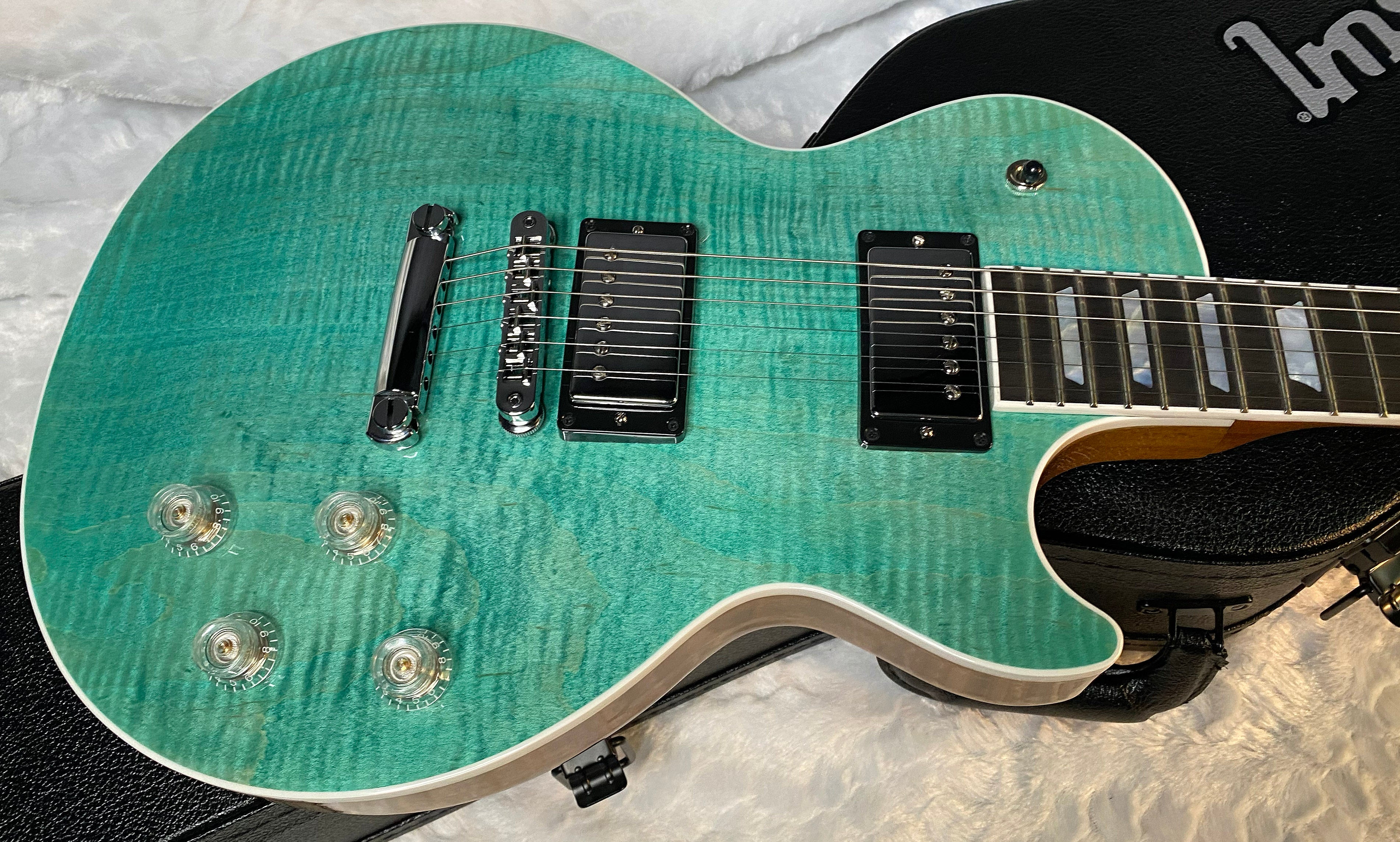 NEW! Gibson Les Paul Modern Figured - Seafoam Green - Authorized Dealer - Only 8lbs - G05823