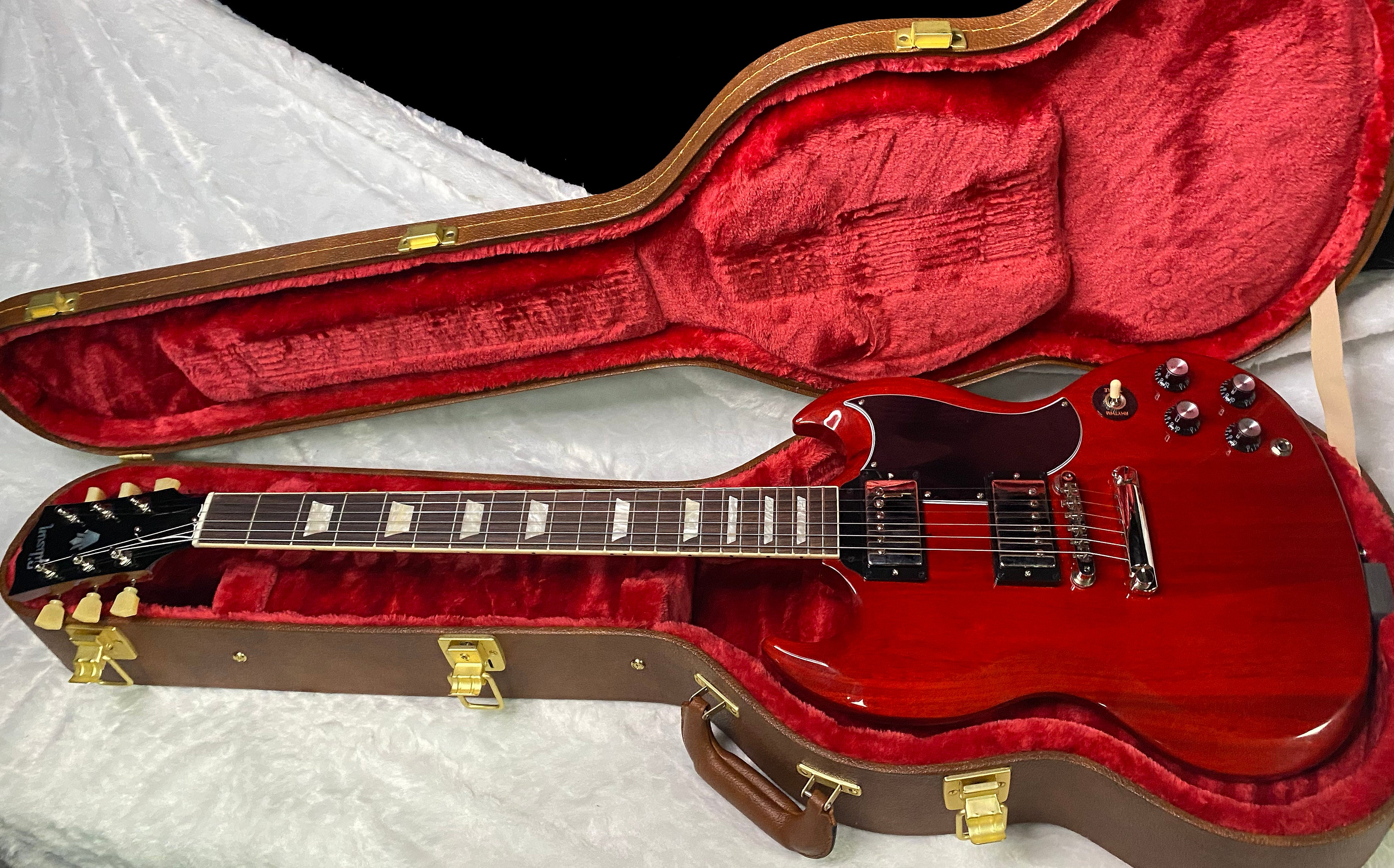 NEW ! Gibson SG Standard '61 Stop Bar - Vintage Cherry - Only 6.6 lbs - Authorized Dealer - G07254