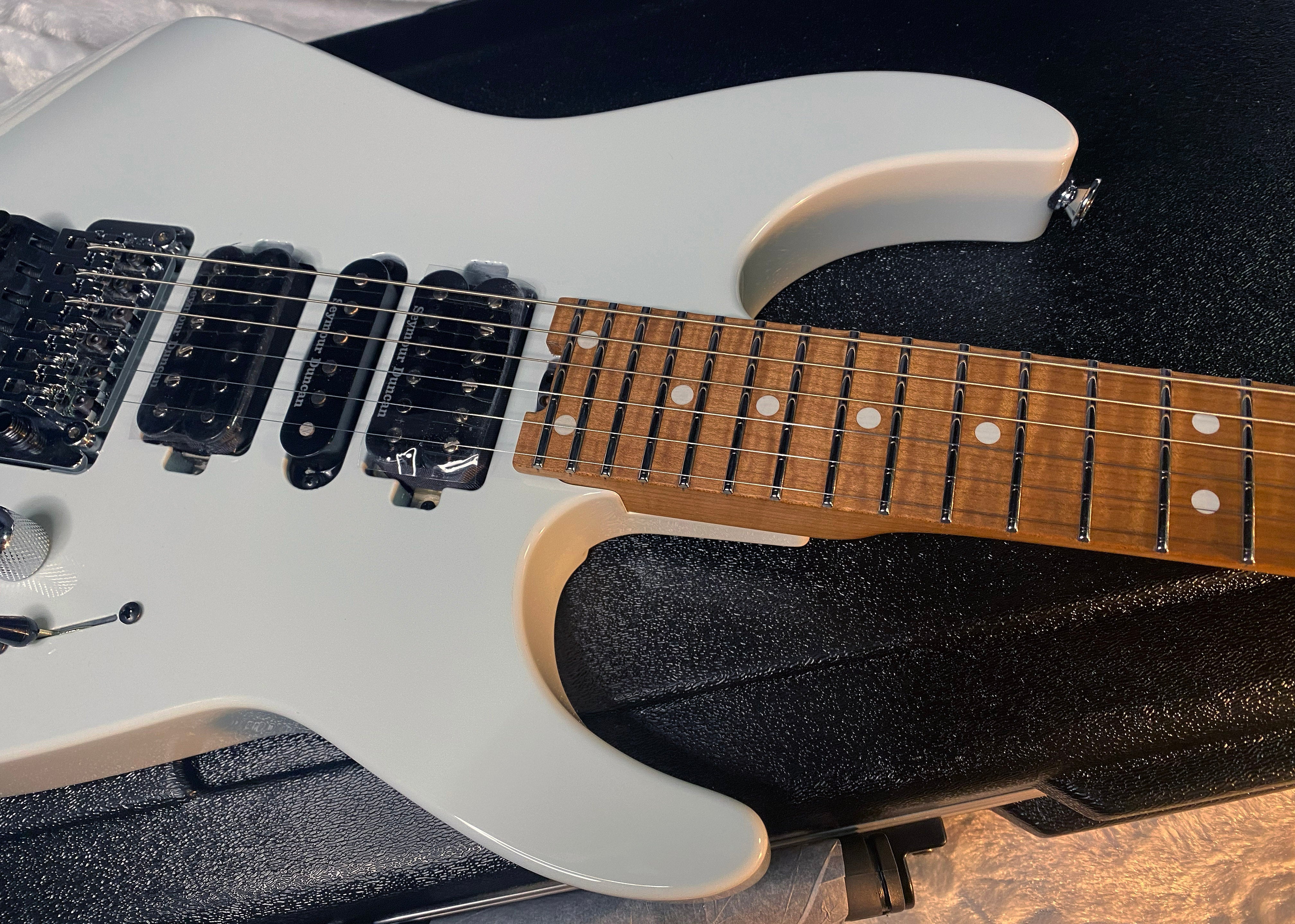 NEW ! Jackson Custom Shop Dinky HSH - Roasted Maple Neck & Fretboard - DK - Sonic Blue - Authorized Dealer - 7.9 lbs - G06640
