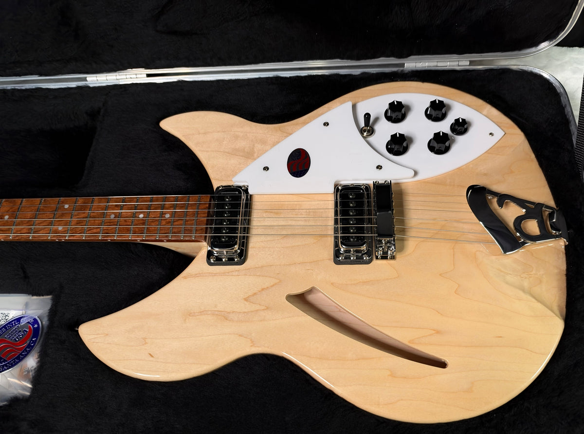NEW! Rickenbacker 330 Maple Glo MG - Semi Hollow Electric Guitar - Authorized Dealer - 7.6lbs - G08034