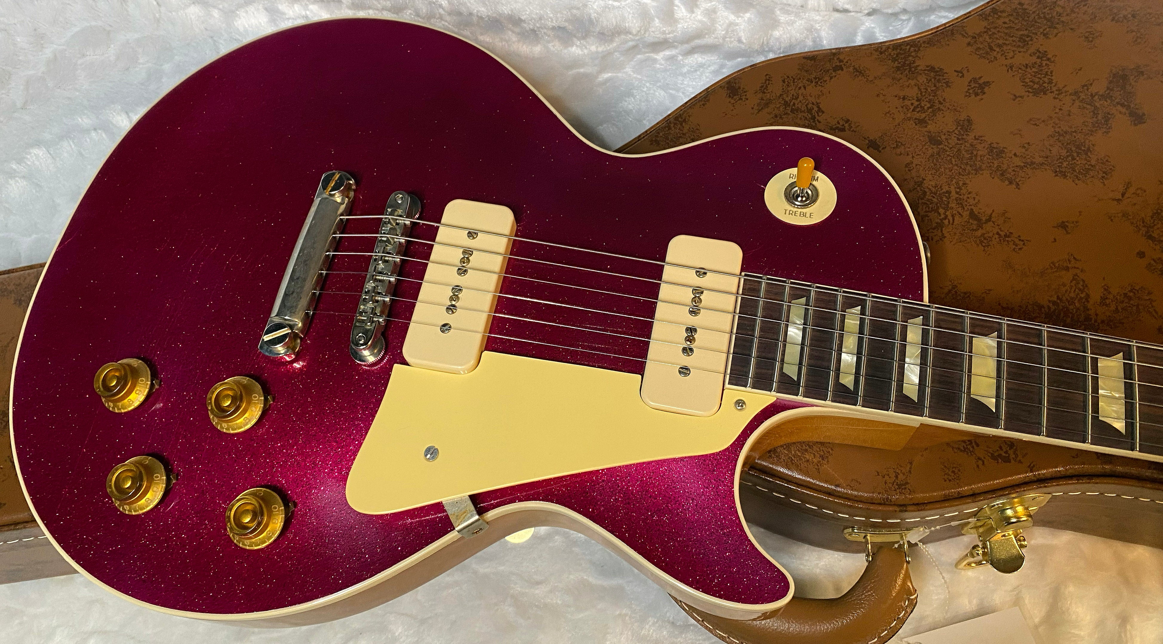 NEW ! Gibson Custom Shop Murphy Lab '56 Les Paul - All Pink Sparkle Reissue - Ultra Light Aged - 8.5 lbs - Authorized Dealer - G05152