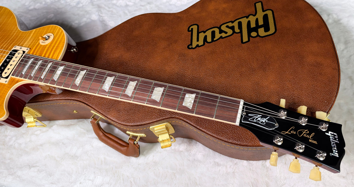 NEW ! Gibson Les Paul Slash - Appetite Burst - Beautiful Cathedral Chevron Flame Top - Authorized Dealer - Only 8.9 lbs - G08043