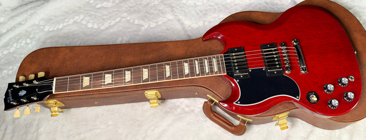 NEW ! Gibson SG Standard '61 Stop Bar Left Handed - Vintage Cherry - 6.3 lbs - Authorized Dealer - G08040