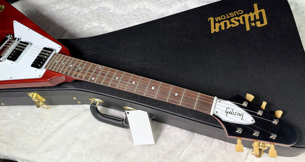 NEW! Gibson Custom 1971 Flying V Medallion Reissue Electric Guitar - Medallion Cherry - Authorized Dealer - Ultra RARE! Dealer Select - 6.4 lbs - G07912