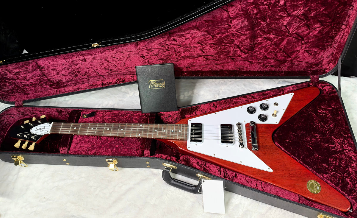 NEW! Gibson Custom 1971 Flying V Medallion Reissue Electric Guitar - Medallion Cherry - Authorized Dealer - Ultra RARE! Dealer Select - 6.4 lbs - G07912