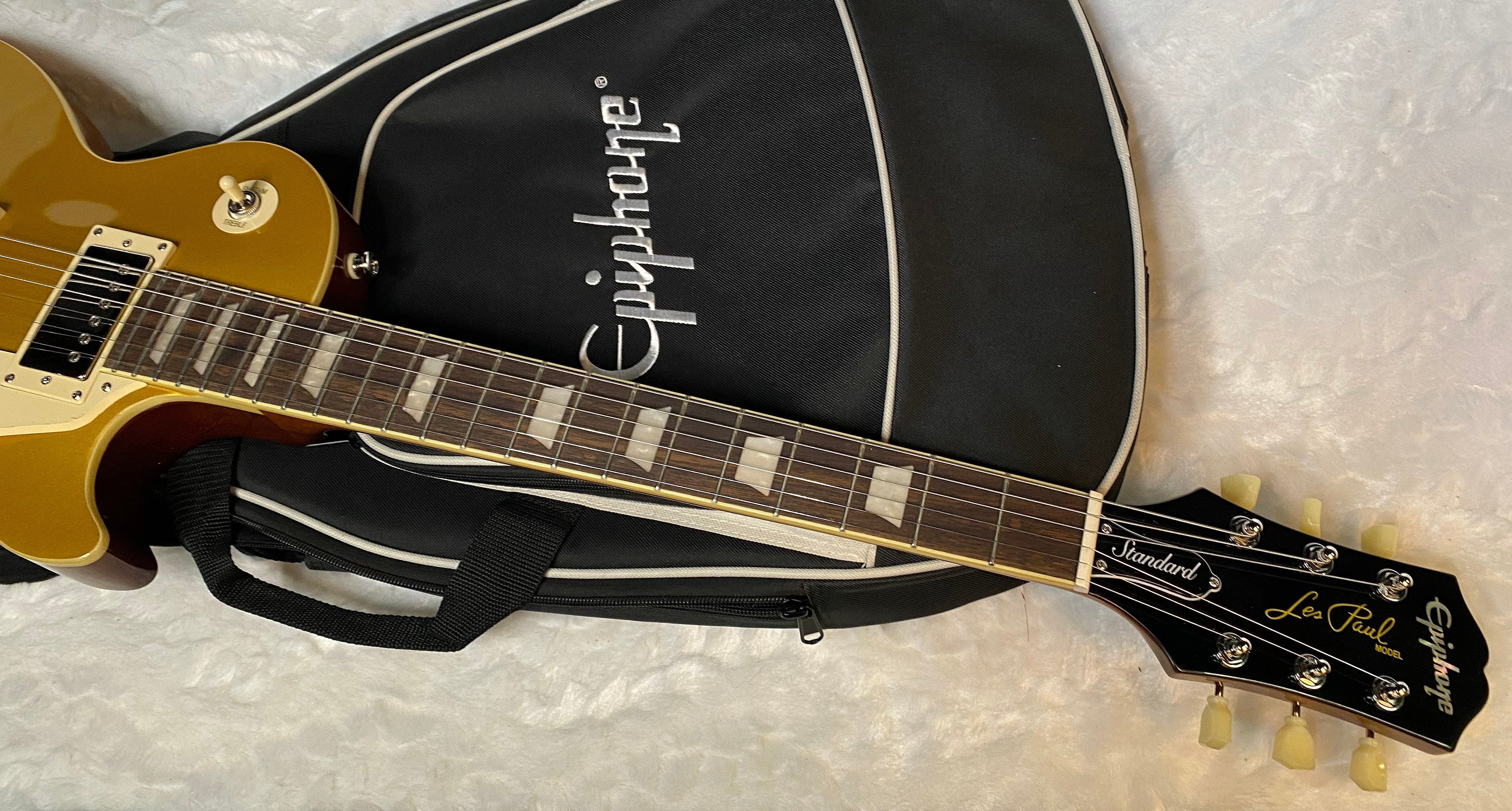 NEW ! Epiphone Les Paul Standard '50s - Gold Top - Authorized Dealer - Gig Bag - 8.9 lbs - G05176