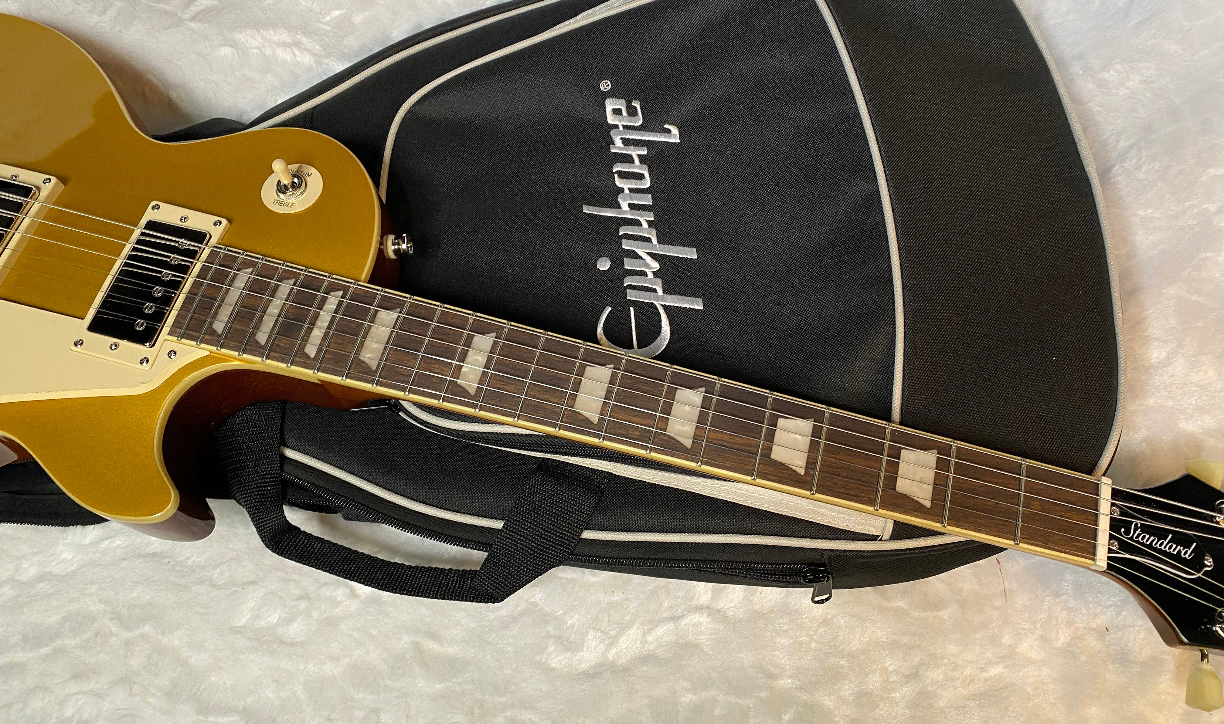 NEW ! Epiphone Les Paul Standard '50s - Gold Top - Authorized Dealer - Gig Bag - 8.9 lbs - G05176