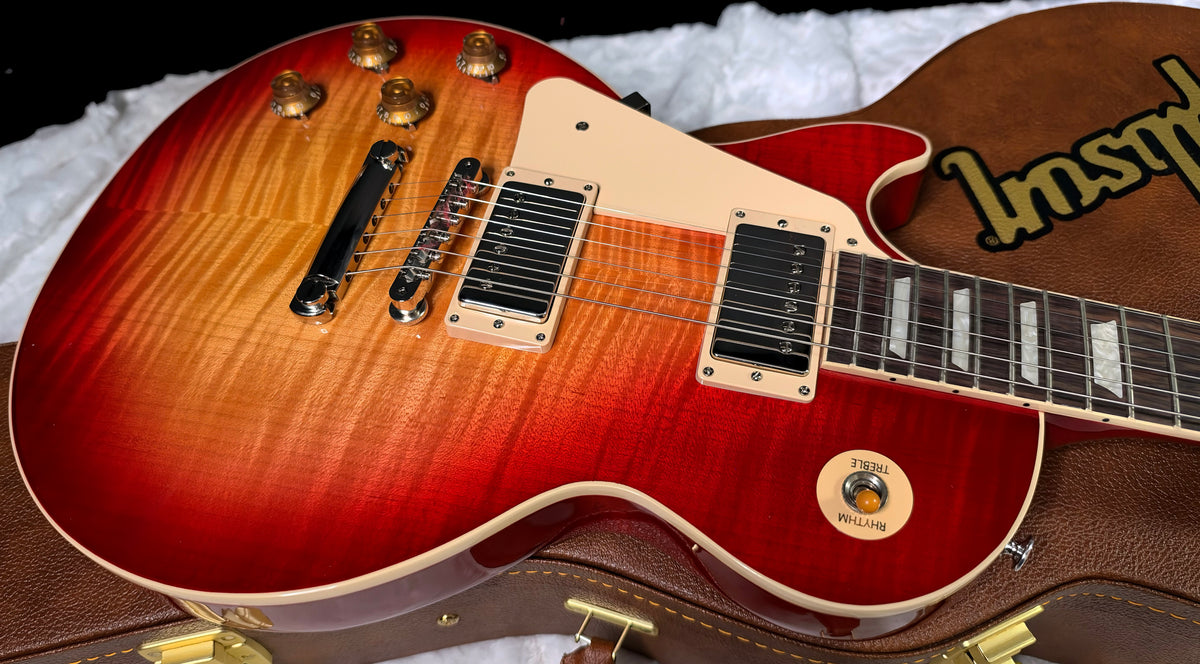 NEW ! Gibson Les Paul Standard '50s Left Handed - Sunburst - Killer Wide Flame Top! - WOW! - Authorized Dealer - Only 8.5 lbs - G08053