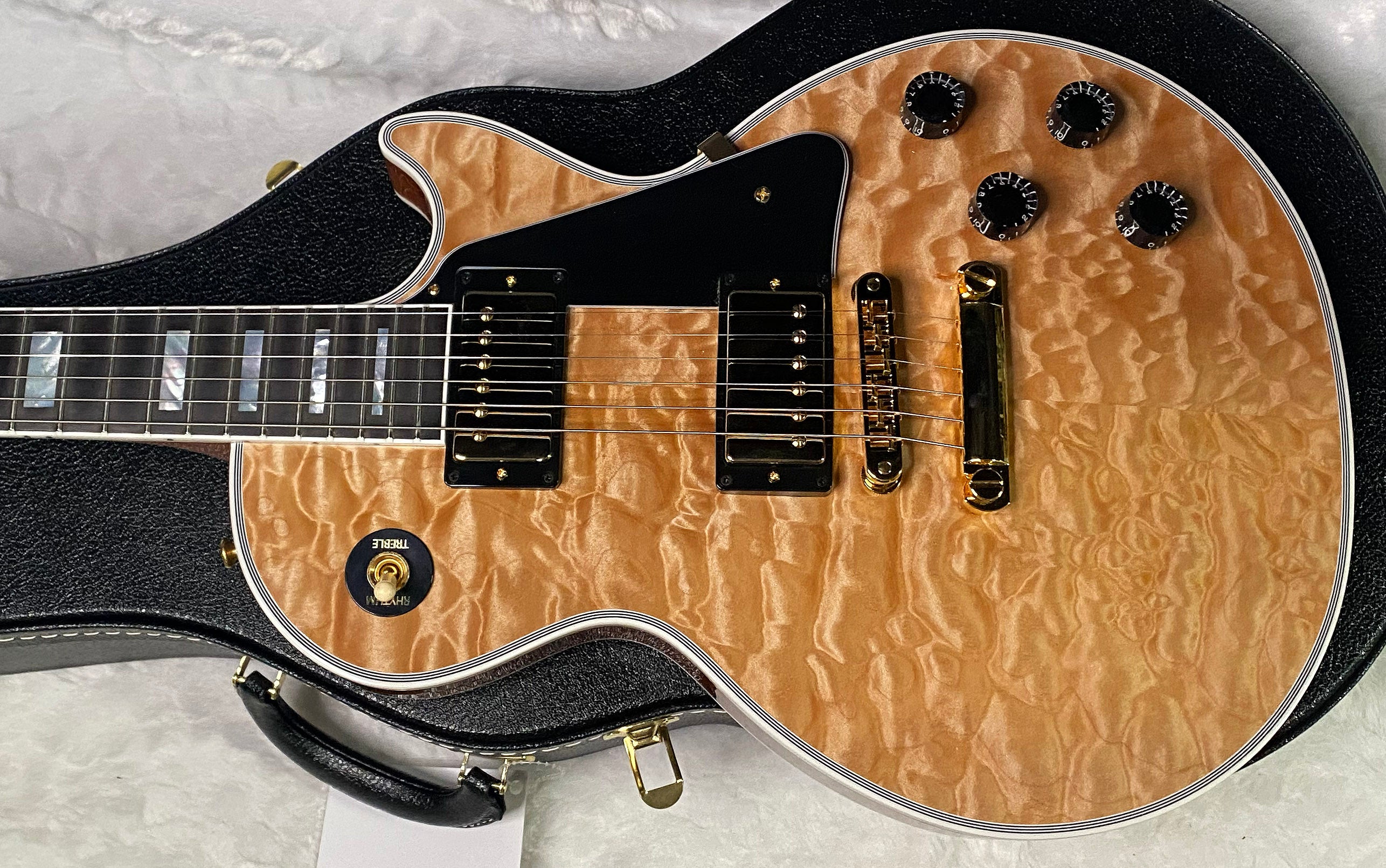 NEW! Gibson Dealer Select Custom Shop Les Paul Custom AAAAA Quilt 5AQ - Natural - Authorized Dealer - WOW! 9.8 lbs - G07266