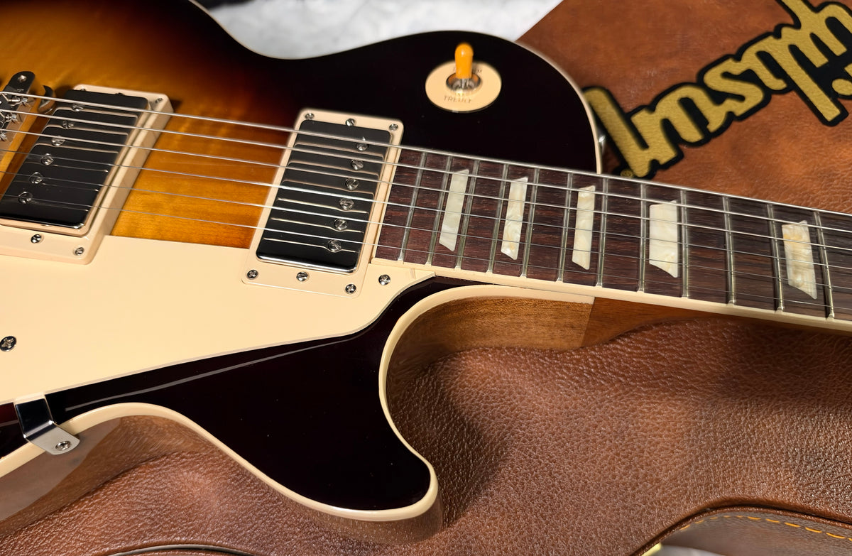NEW! ! Gibson Les Paul 50's Standard - Tobacco Sunburst - Beautiful Curly Flame Maple Top - Authorized Dealer - 9.2 lbs - G08052