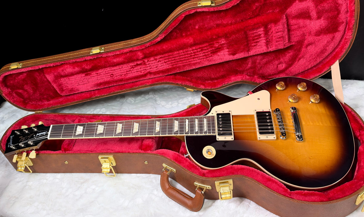NEW! ! Gibson Les Paul 50's Standard - Tobacco Sunburst - Beautiful Curly Flame Maple Top - Authorized Dealer - 9.2 lbs - G08052