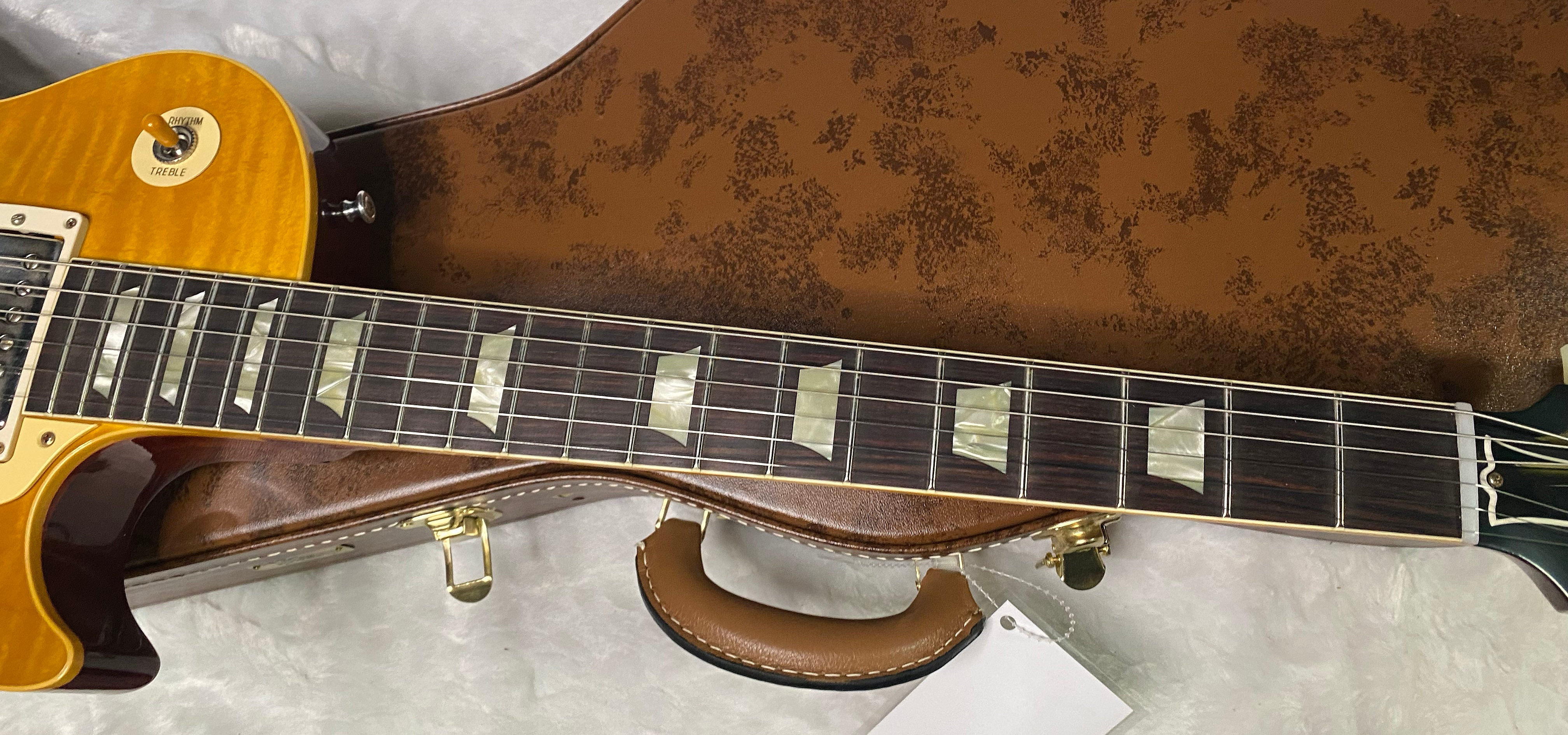 NEW ! Gibson Custom Shop 1959 Les Paul - Lemon Burst VOS - Authorized Dealer - Hand Picked Flame Top - ONLY 8.5 lbs - G07267