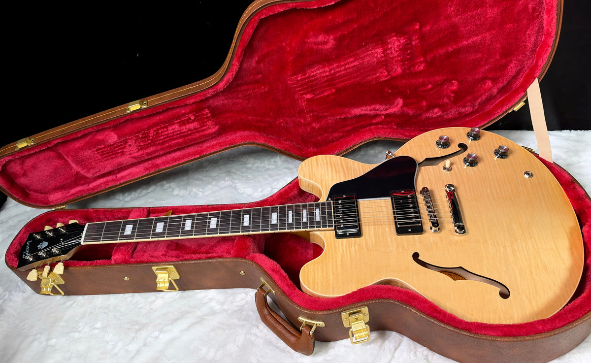 NEW ! Gibson ES-335 Block Inlay - Figured Natural - Authorized Dealer - Beautiful Maple - 8.6 lbs - G08049