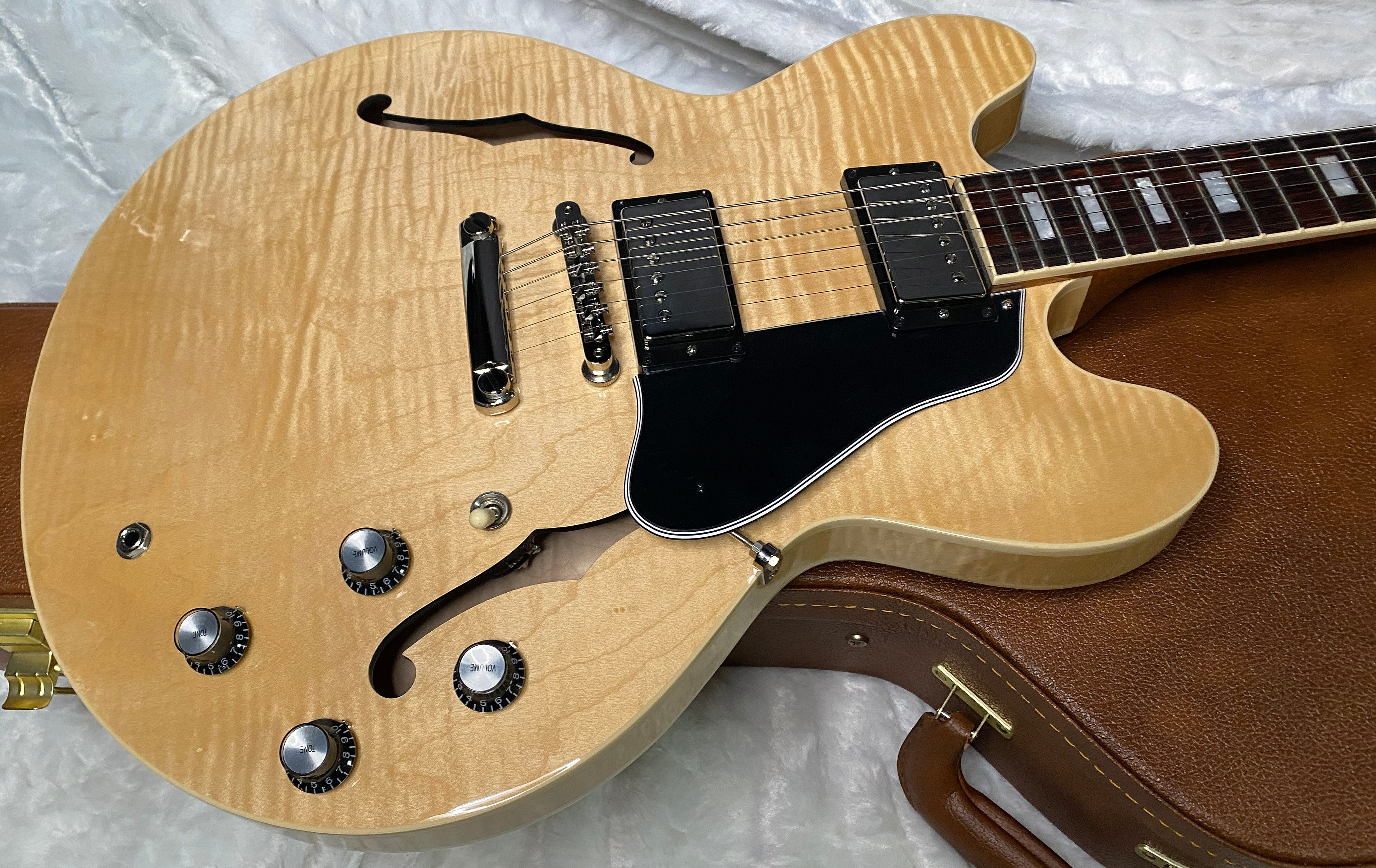 NEW ! Gibson ES-335 Block Inlay - Figured Natural - Authorized Dealer - Beautiful Maple - 8 lbs - G07274