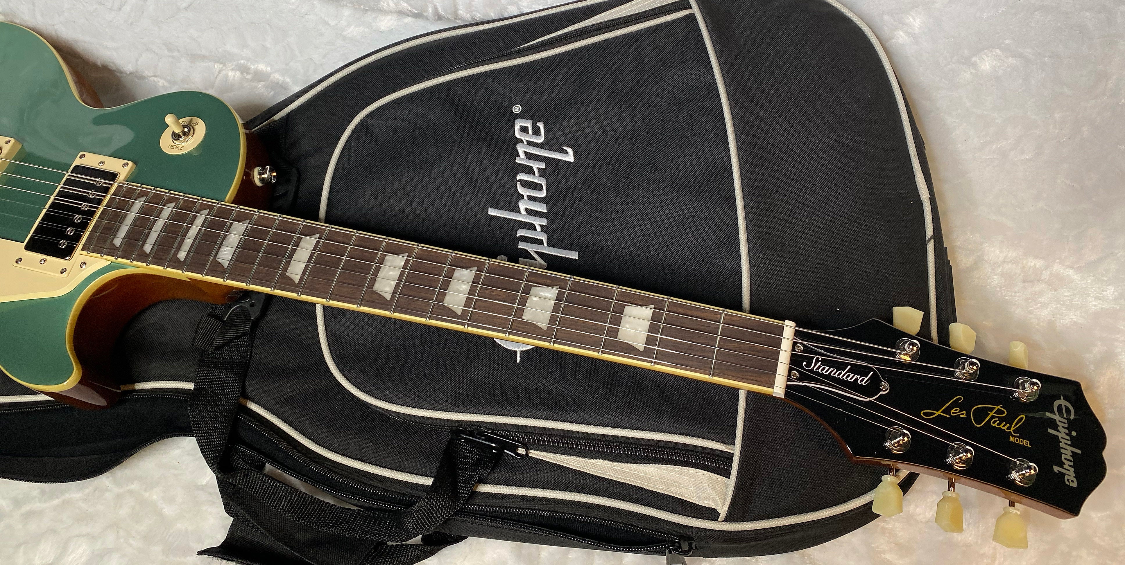 NEW ! Epiphone Les Paul Standard '50s Electric Guitar - Inverness Green - 9.1lbs - Gig Bag - Authorized Dealer - G05173