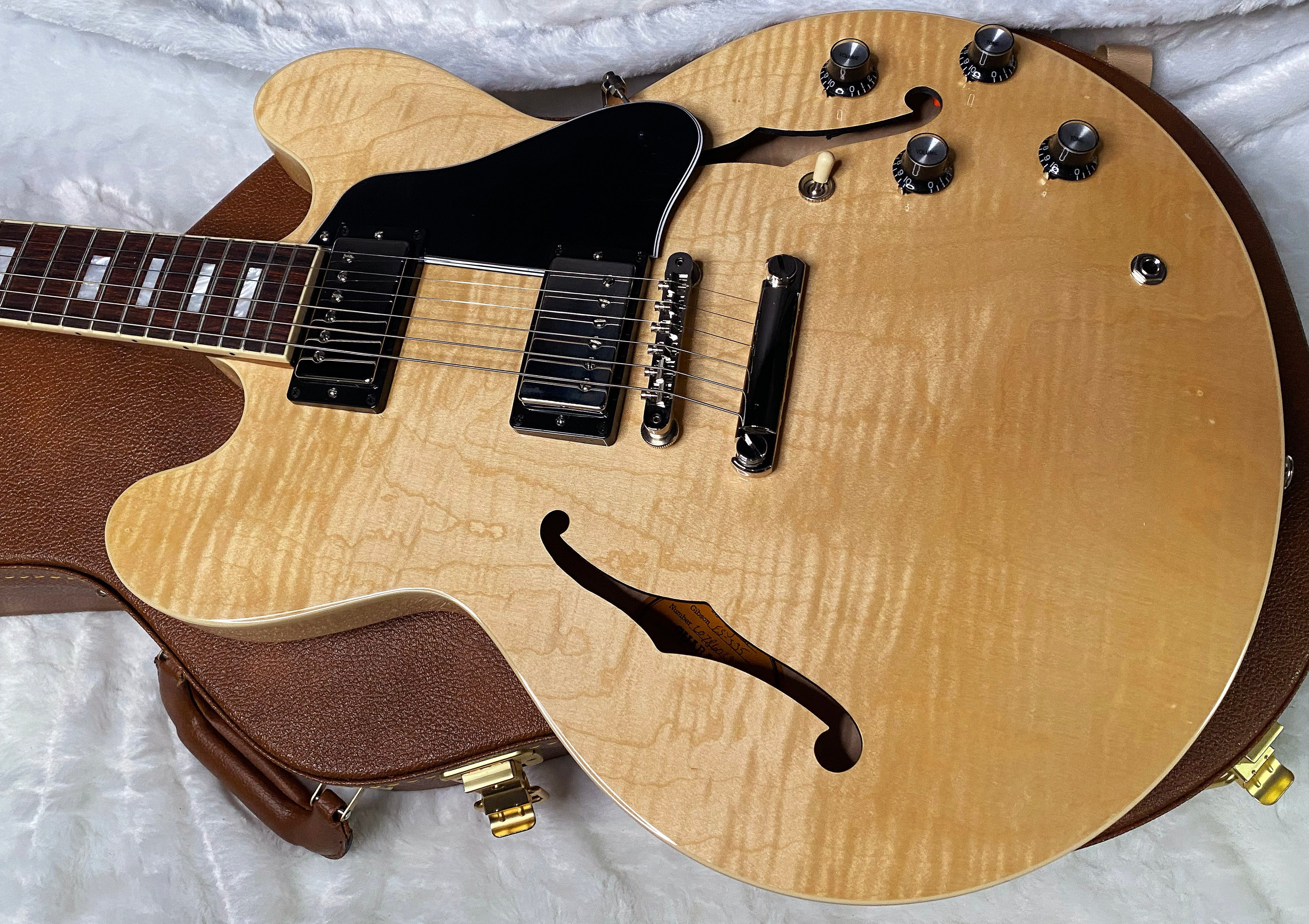 NEW ! Gibson ES-335 Block Inlay - Figured Natural - Authorized Dealer - Beautiful Maple - 8 lbs - G07274