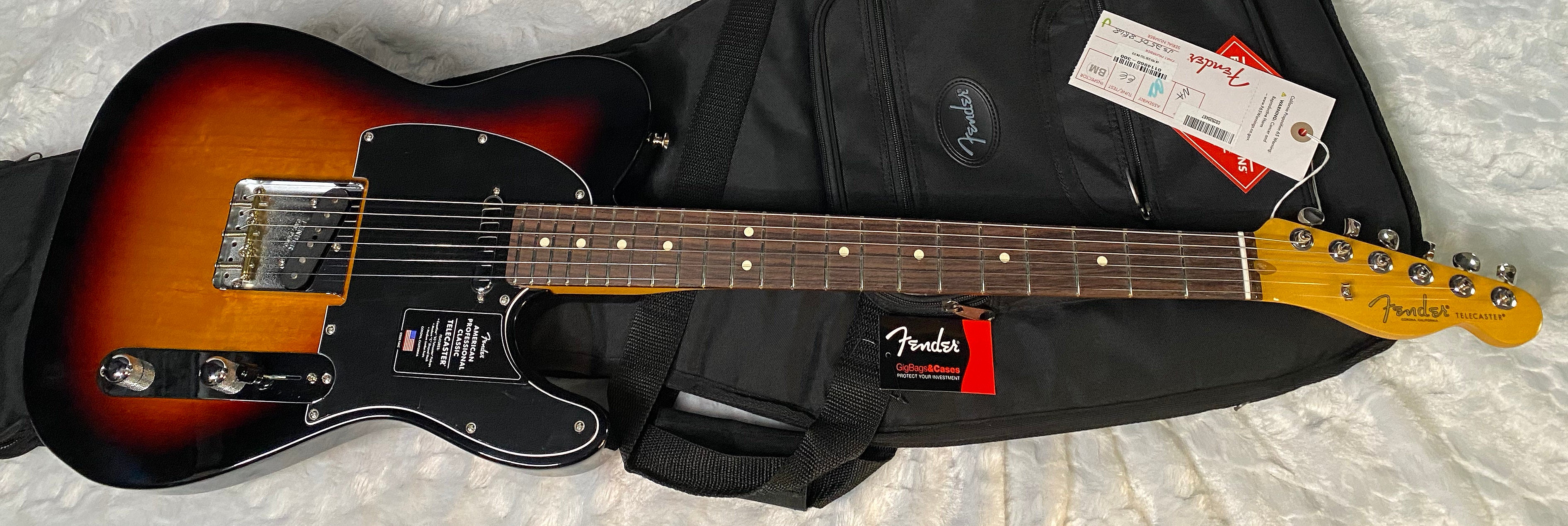 NEW ! Fender American Professional Classic Telecaster 3-Color Sunburst - 7.35lbs - Authorized Dealer - G05764