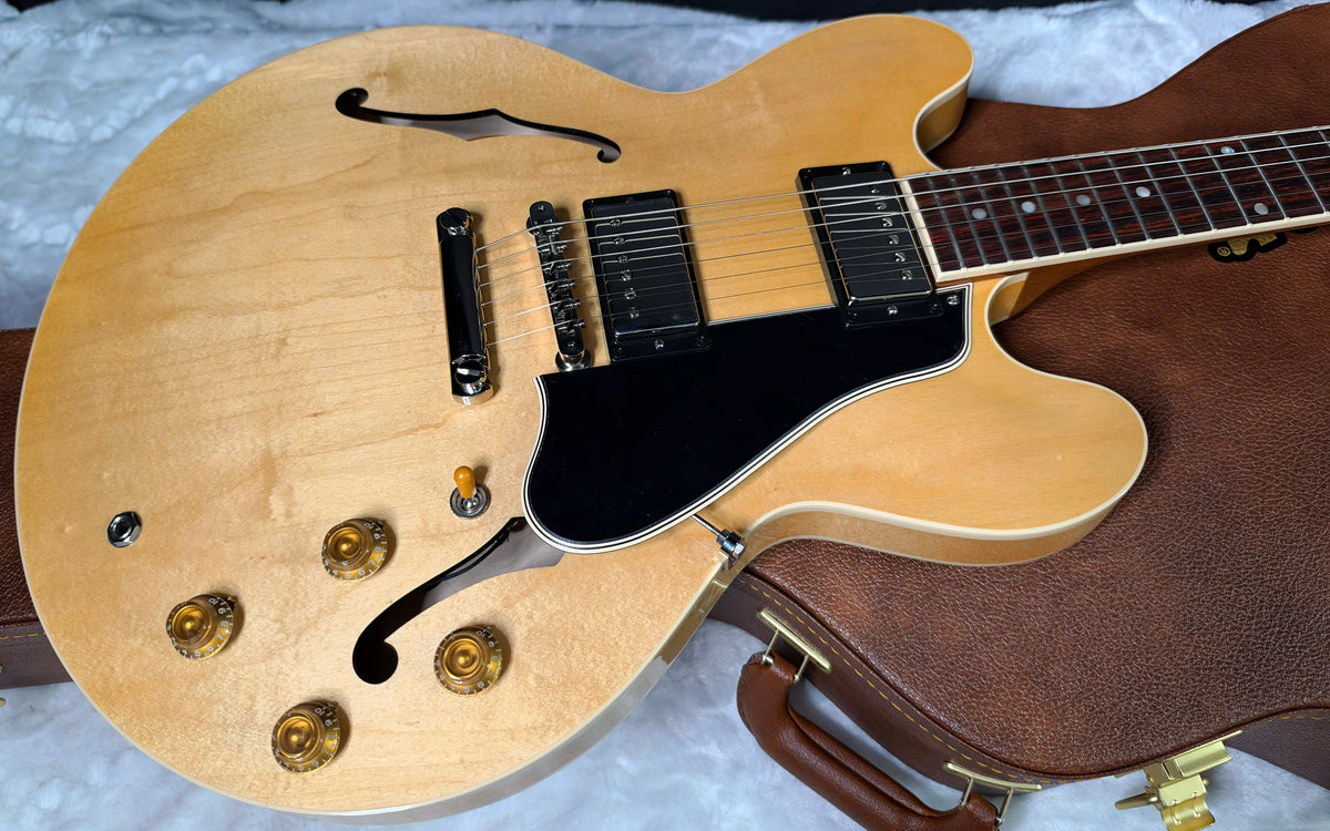 NEW ! Gibson ES-335 50s Semi-Hollowbody Electric Guitar - Vintage Natural - Authorized Dealer - 8.5lbs - G08006