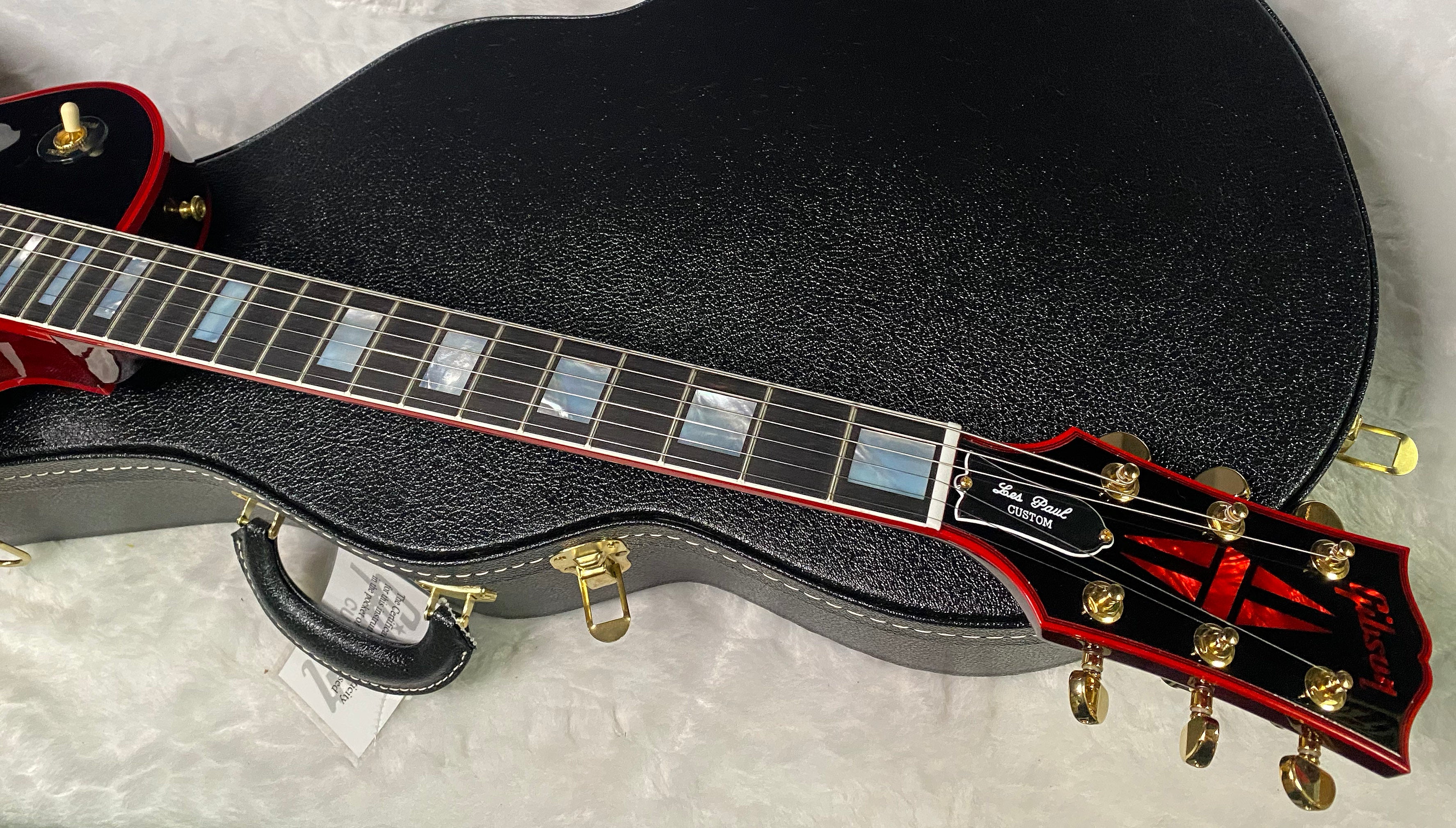 NEW! Gibson Dealer Select Custom Shop Les Paul Custom Red Widow AAA Figured Flame Top - Authorized Dealer - 9.9 lbs - G07304