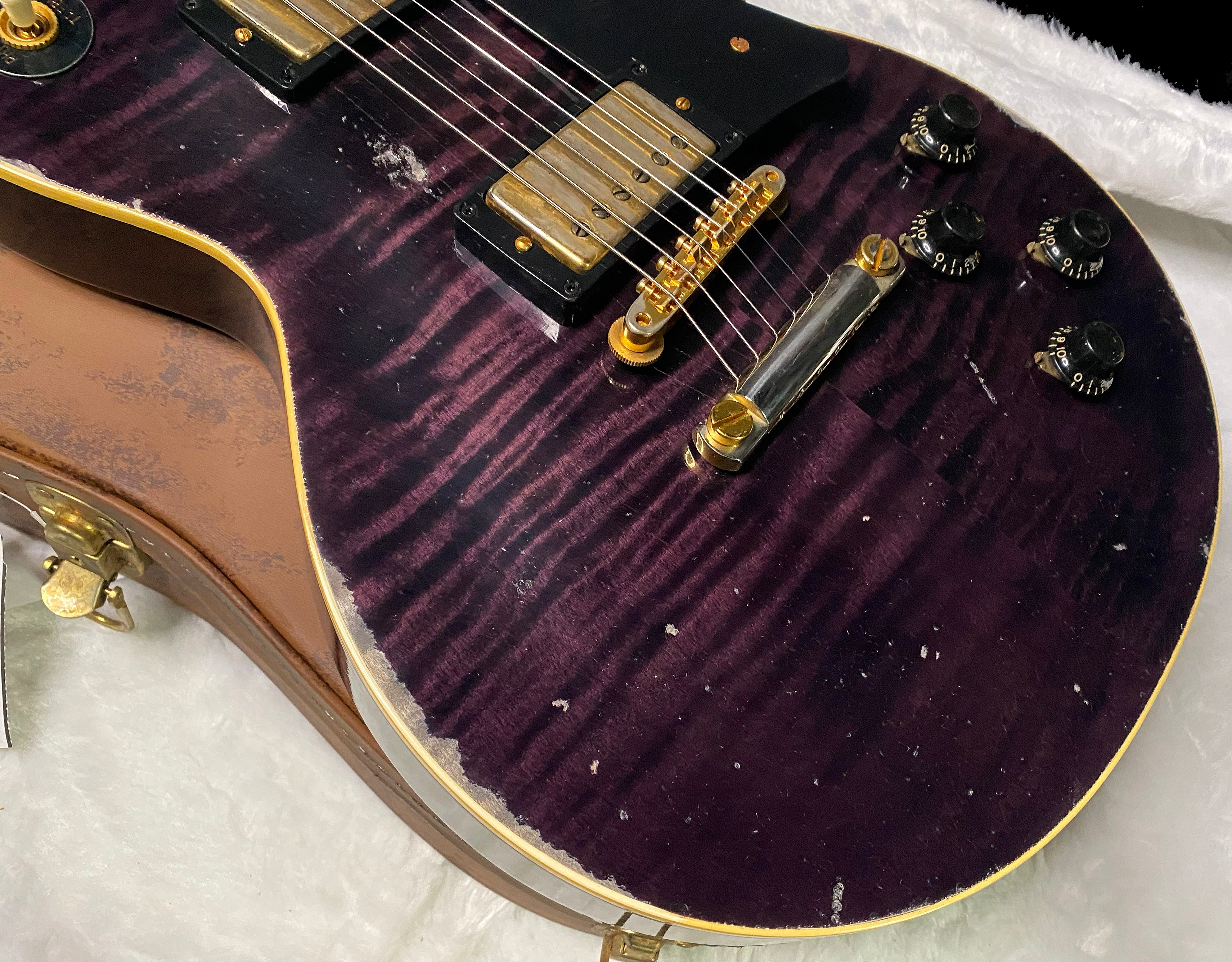 NEW! Gibson Custom 1959 Les Paul Standard Reissue - Purple Tiger Murphy Lab Heavy Aged - 8.8 lbs - Authorized Dealer - G07301