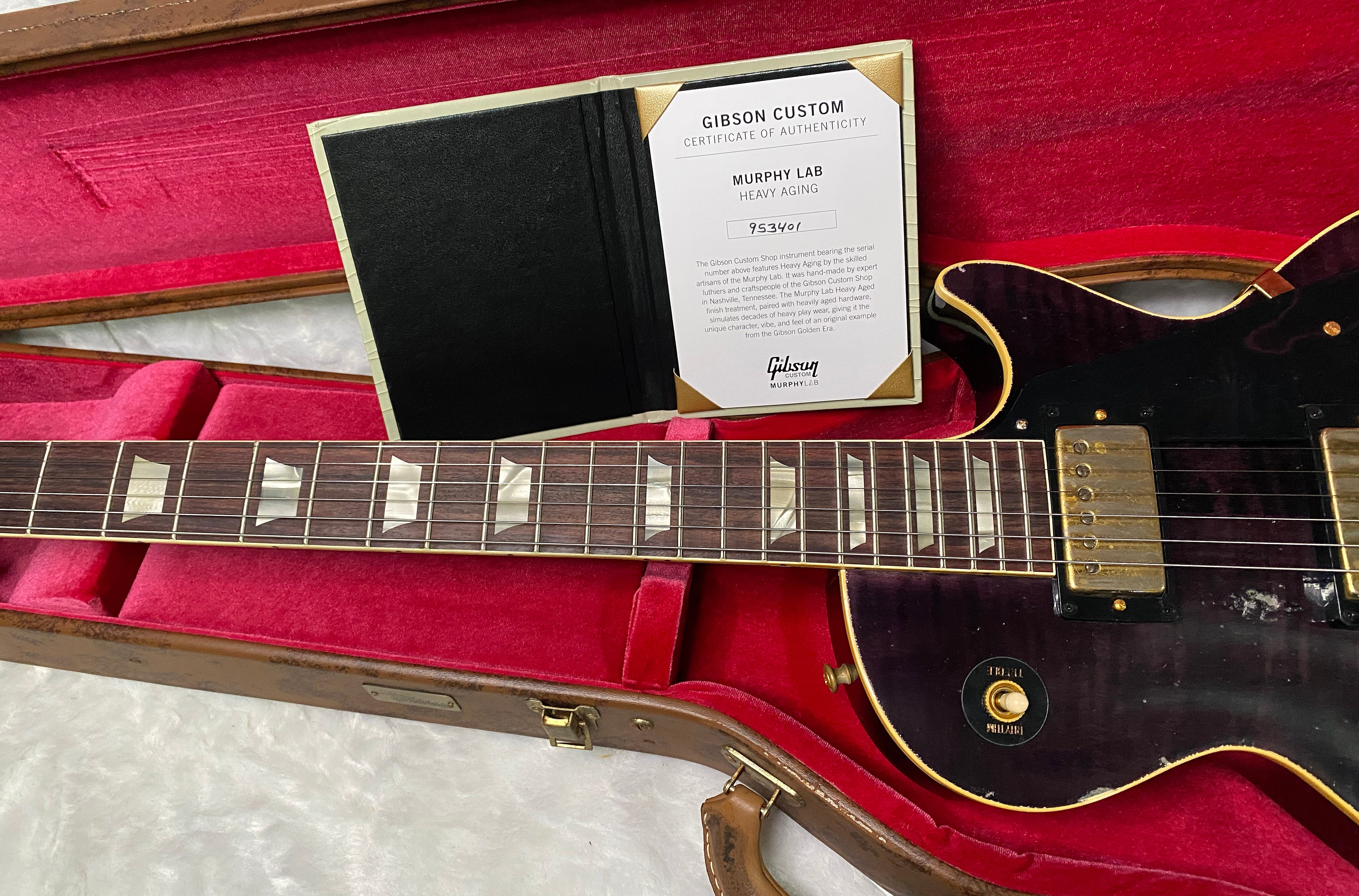 NEW! Gibson Custom 1959 Les Paul Standard Reissue - Purple Tiger Murphy Lab Heavy Aged - 8.8 lbs - Authorized Dealer - G07301