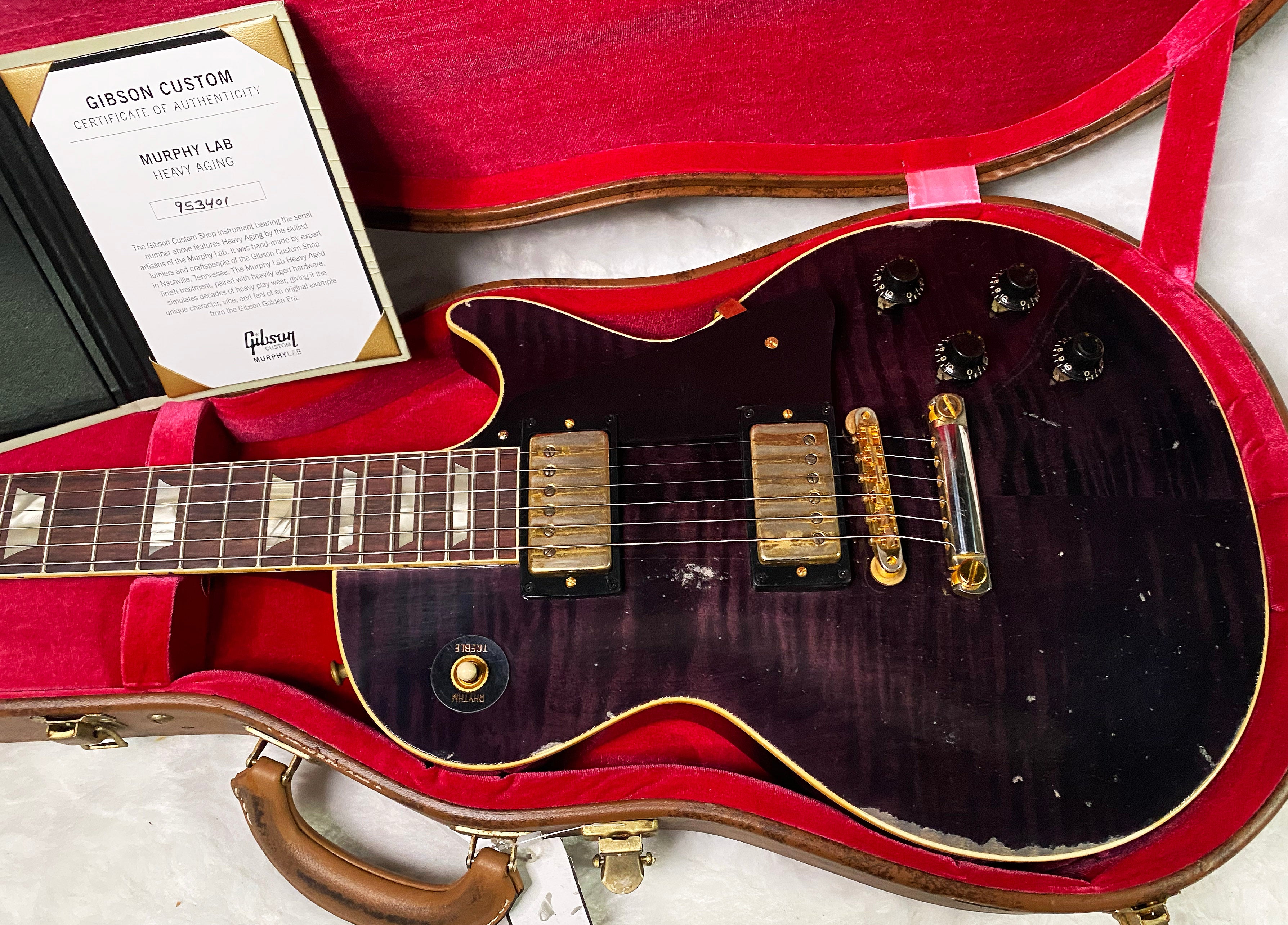 NEW! Gibson Custom 1959 Les Paul Standard Reissue - Purple Tiger Murphy Lab Heavy Aged - 8.8 lbs - Authorized Dealer - G07301