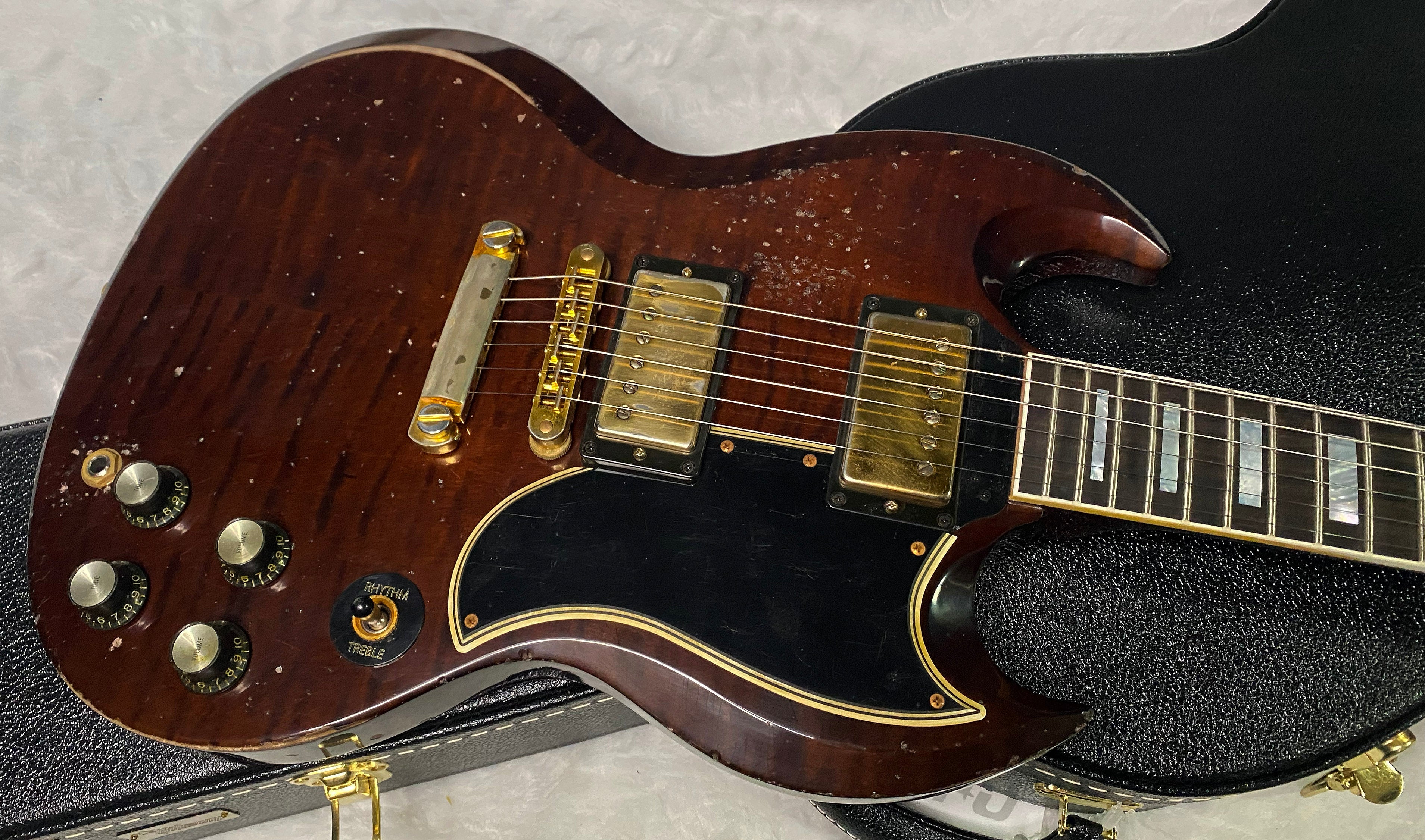 NEW! Gibson CS Custom Shop SG Custom Figured - Dark Walnut - Murphy Lab Heavy Aging - Authorized Dealer - 7.3 lbs - G07299