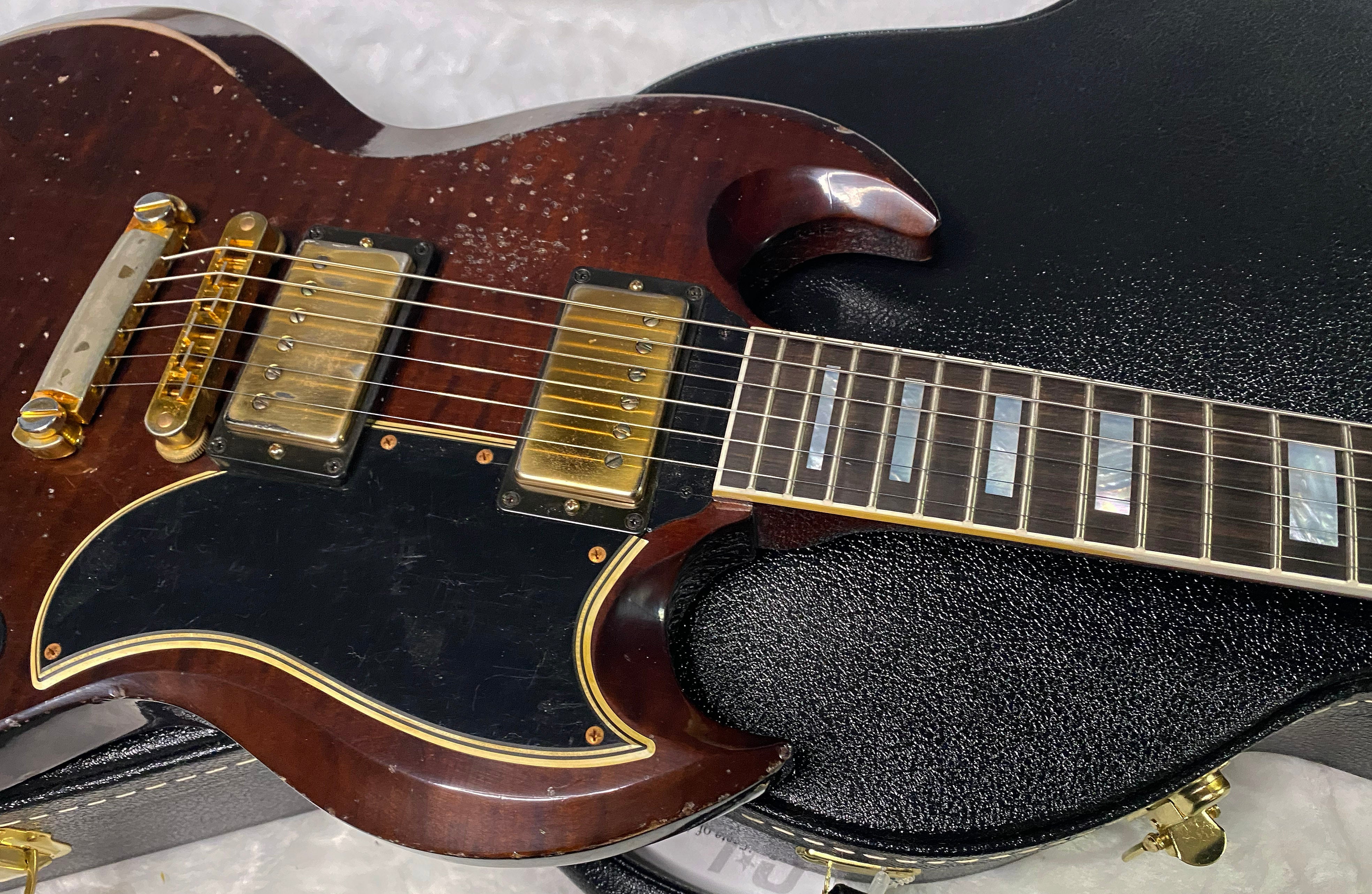 NEW! Gibson CS Custom Shop SG Custom Figured - Dark Walnut - Murphy Lab Heavy Aging - Authorized Dealer - 7.3 lbs - G07299