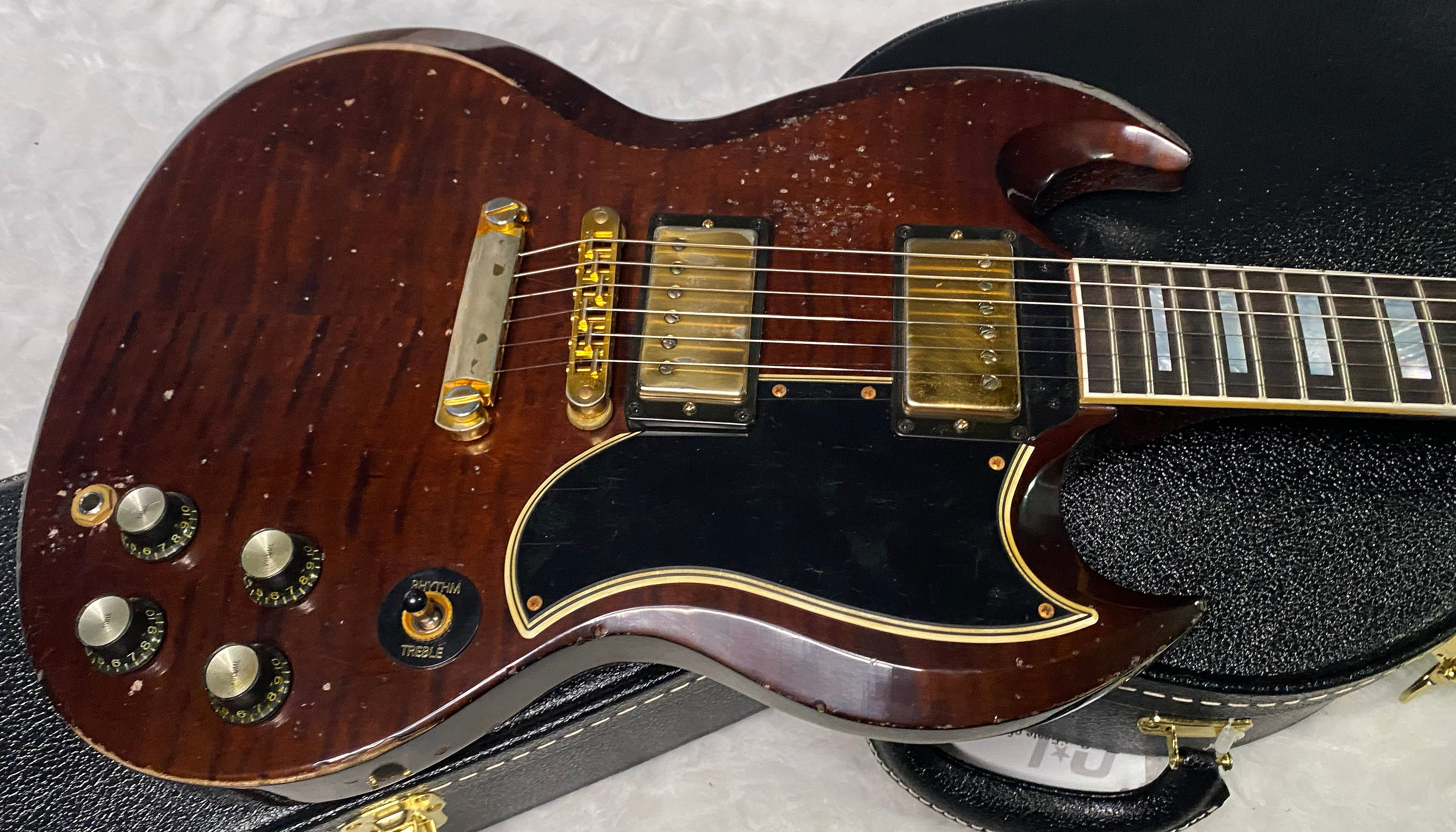 NEW! Gibson CS Custom Shop SG Custom Figured - Dark Walnut - Murphy Lab Heavy Aging - Authorized Dealer - 7.3 lbs - G07299