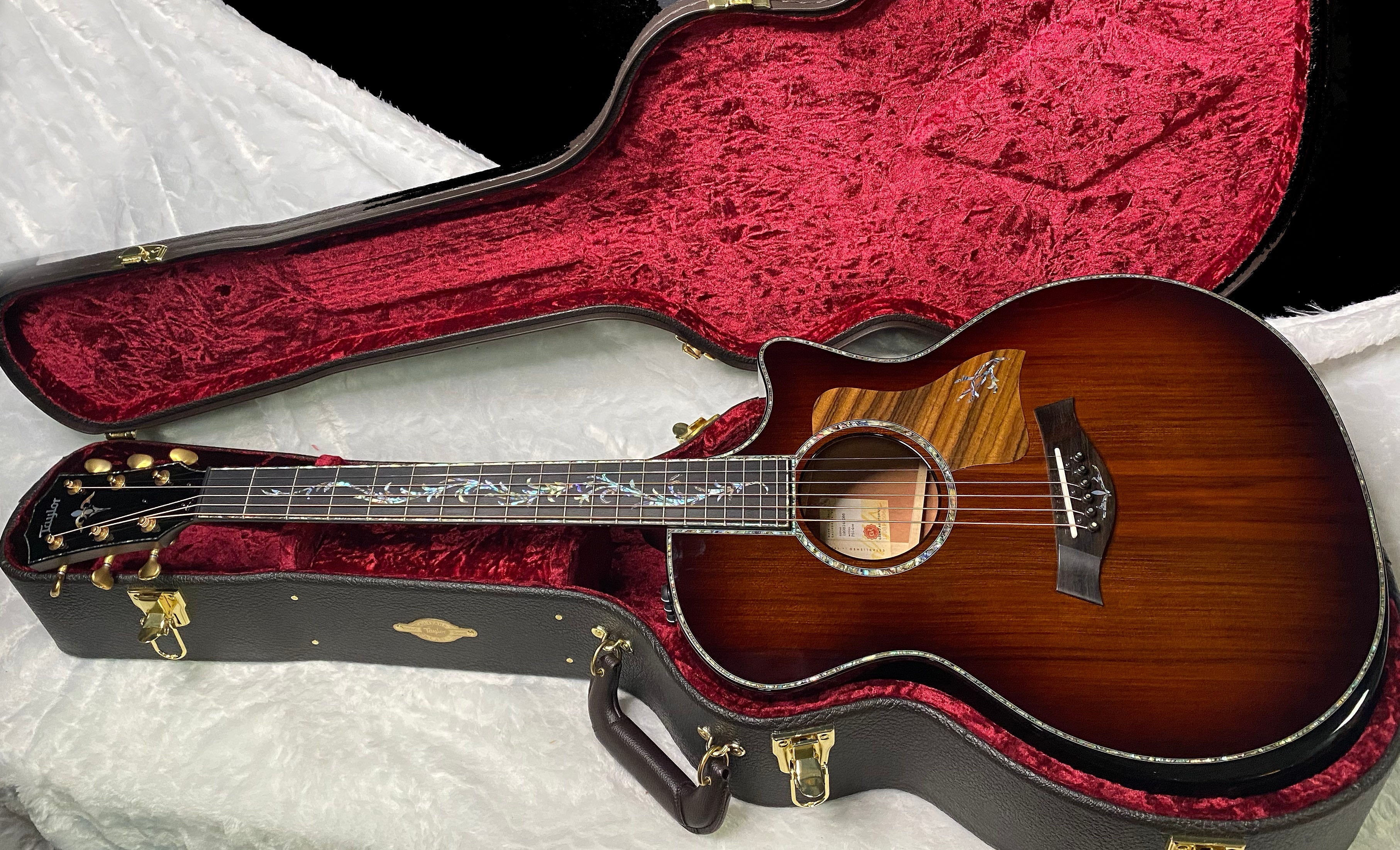 NEW OLD STOCK 2025 Taylor PS14ce Ironbark/Sinker Redwood Acoustic Electric Guitar - Shaded Edgeburst - Authorized Dealer - 5 lbs - G07341