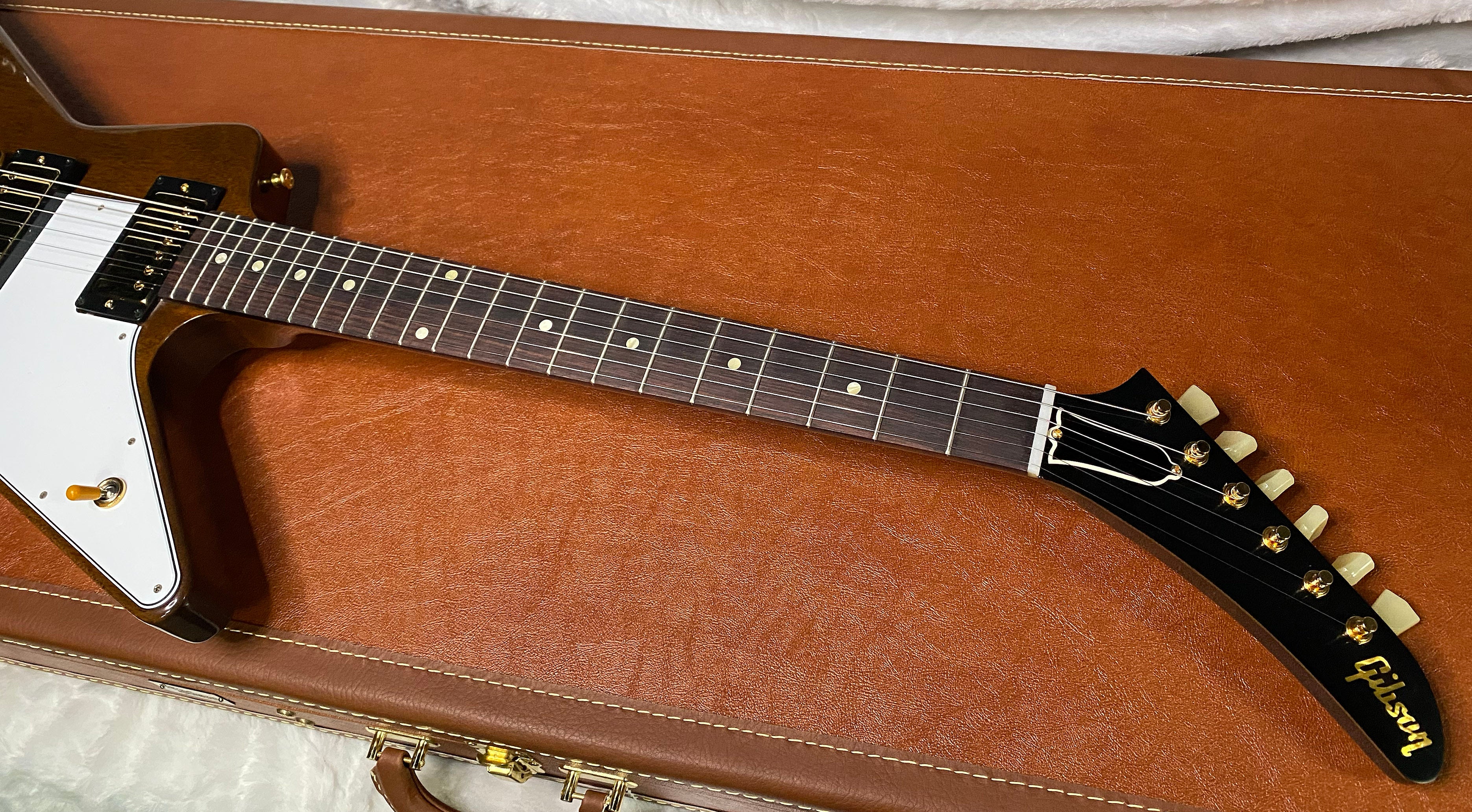 NEW! Gibson Custom 1958 Mahogany Explorer Reissue Electric Guitar - Antique Natural, VOS - Authorized Dealer - Only 7.4lbs - G07316
