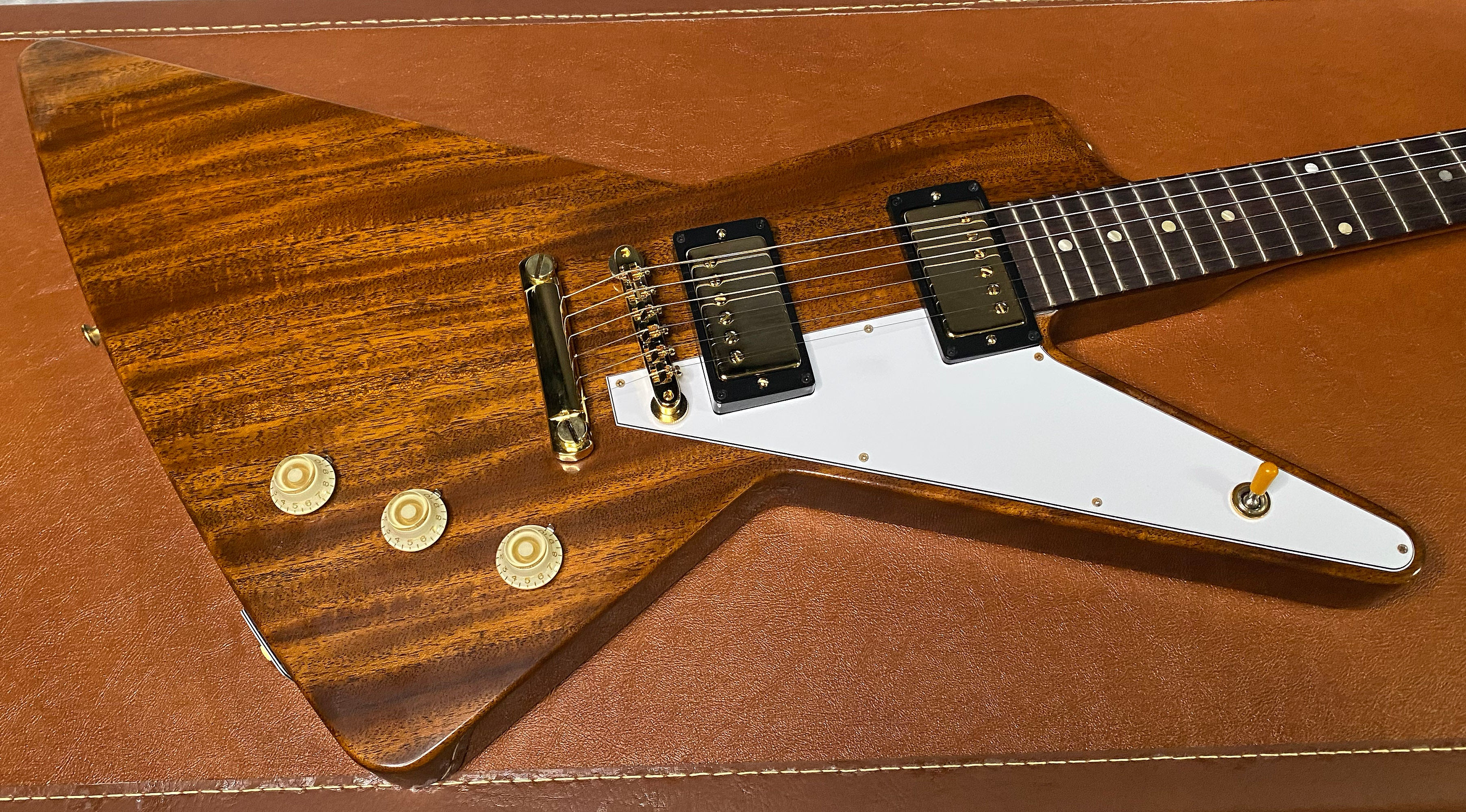 NEW! Gibson Custom 1957 Mahogany Futura Reissue Electric Guitar - Antique Natural, VOS - 7.8lbs - G07319